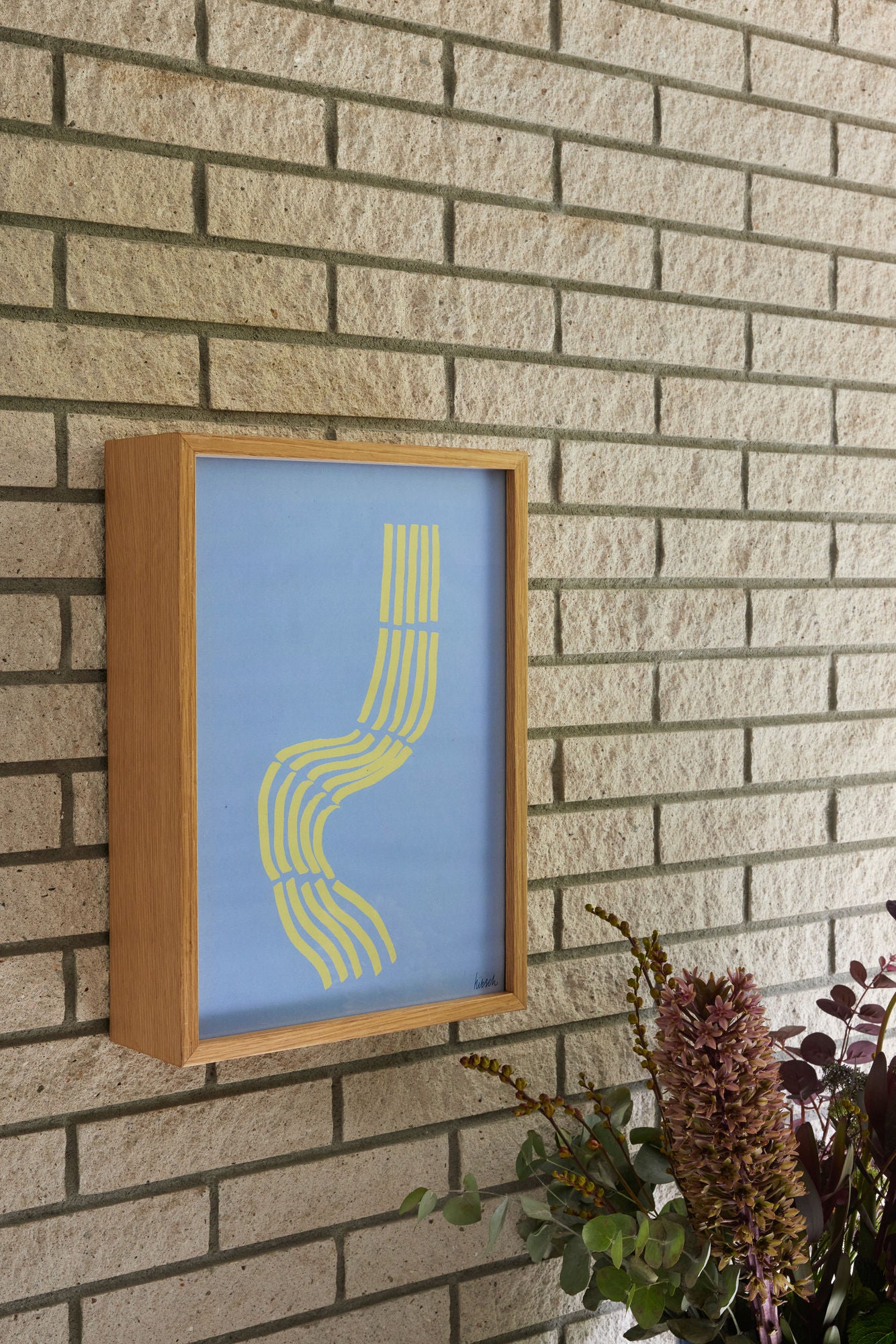 Hübsch Hello frame 29,7x42 nature