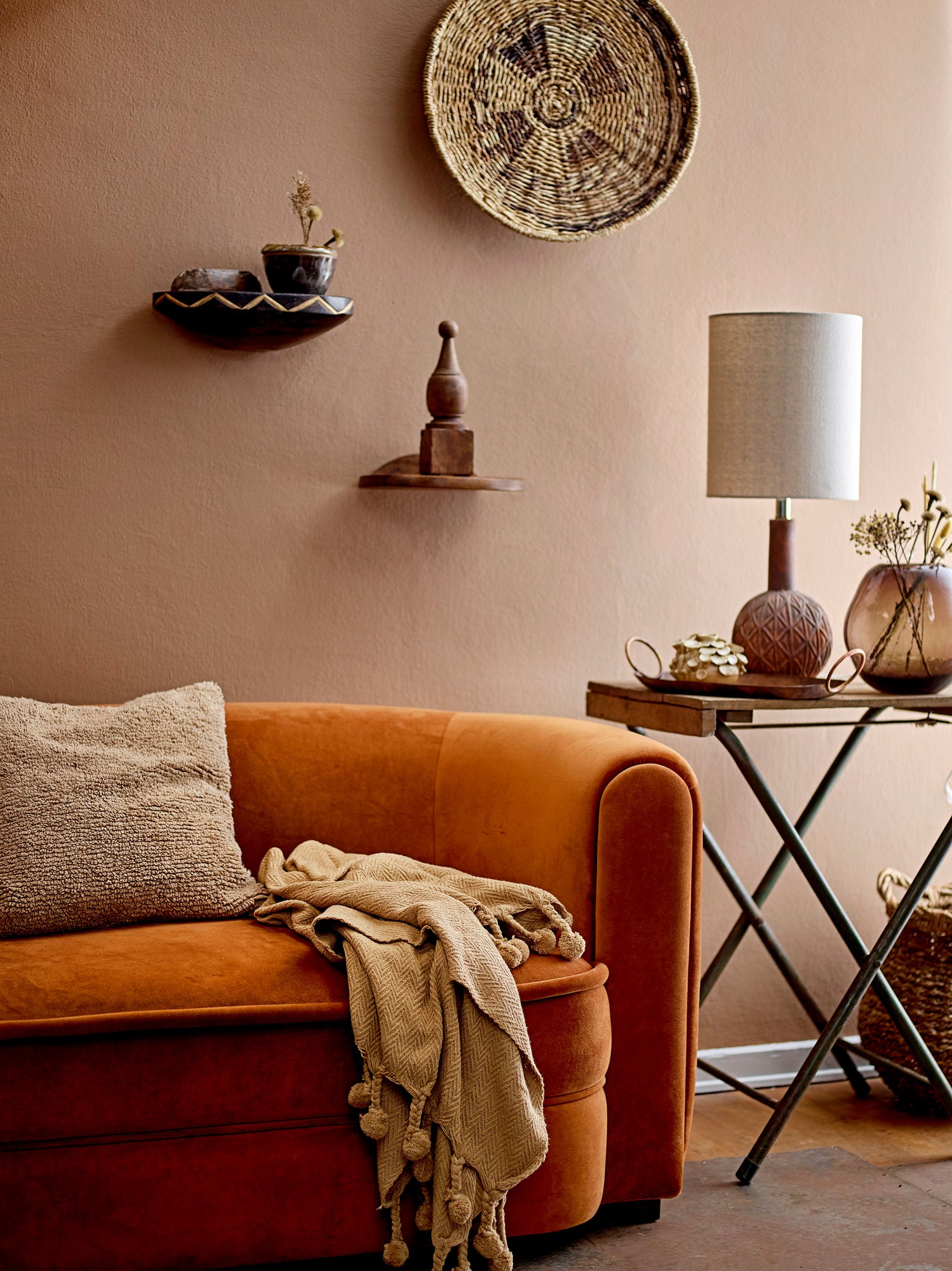 Creative Collection Malala Sofa, Brown, Polyester