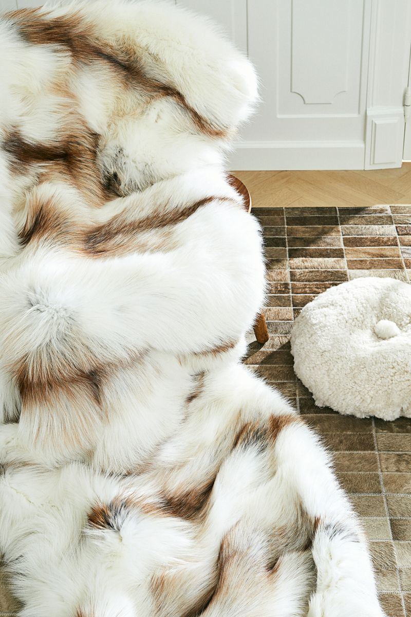 Carpet of Fox | Back of cashmere | 70x230 cm