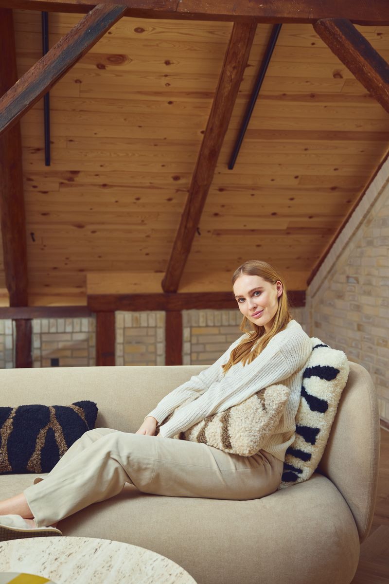 Zebra Lambskin Cushion | Short-haired | New Zealand | Double Sided | 60x60 cm