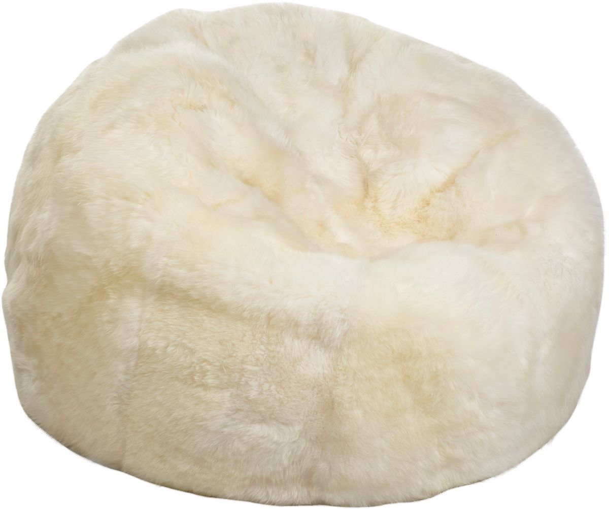 Round bean bag chair | Long-haired | New Zealand | 73x74 cm & 92x93 cm