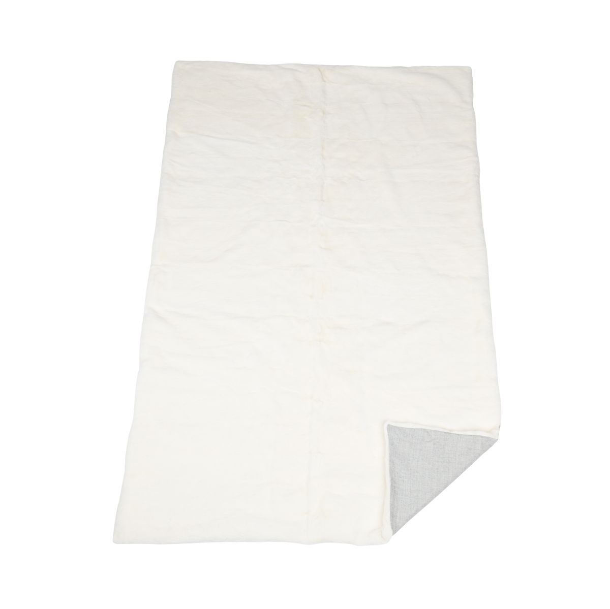 Mink plaid | Back of cashmere | Pearl | 122x180 cm