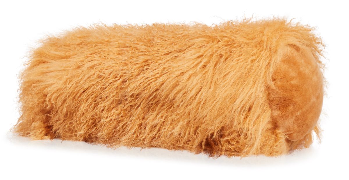 Bolster cushion | Curly | Tibet | Ø20xL52 cm