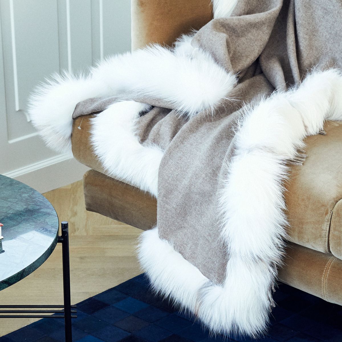 Plaid | Kashmir, fox | 130x200 cm