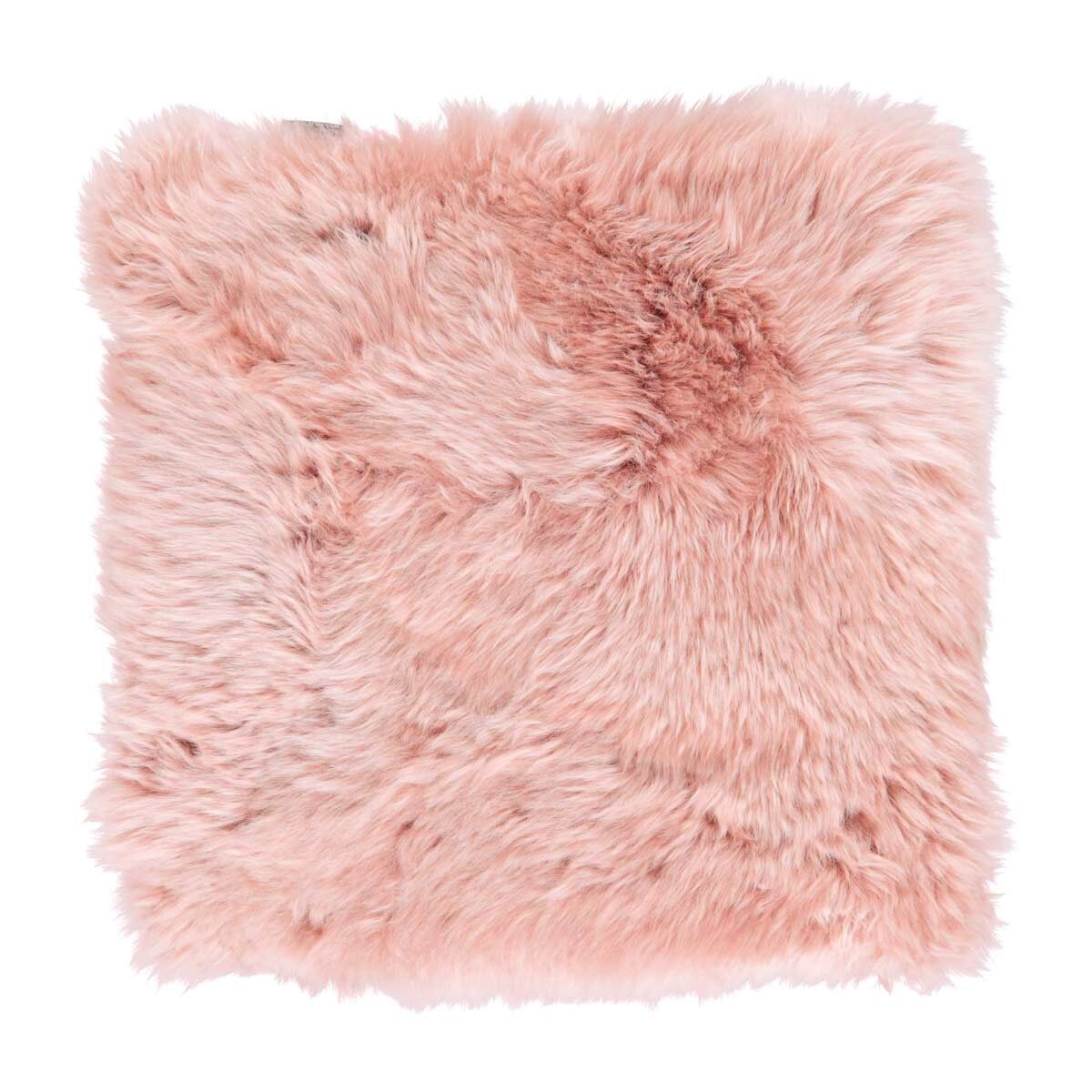 Seat cushion w/filling | Lambskin | Long Hair | New Zealand | 37x37 cm