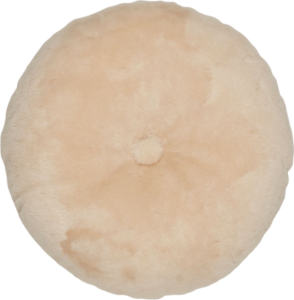 Lambskin cushion | Moccasin | Double Sided | Ø45 cm