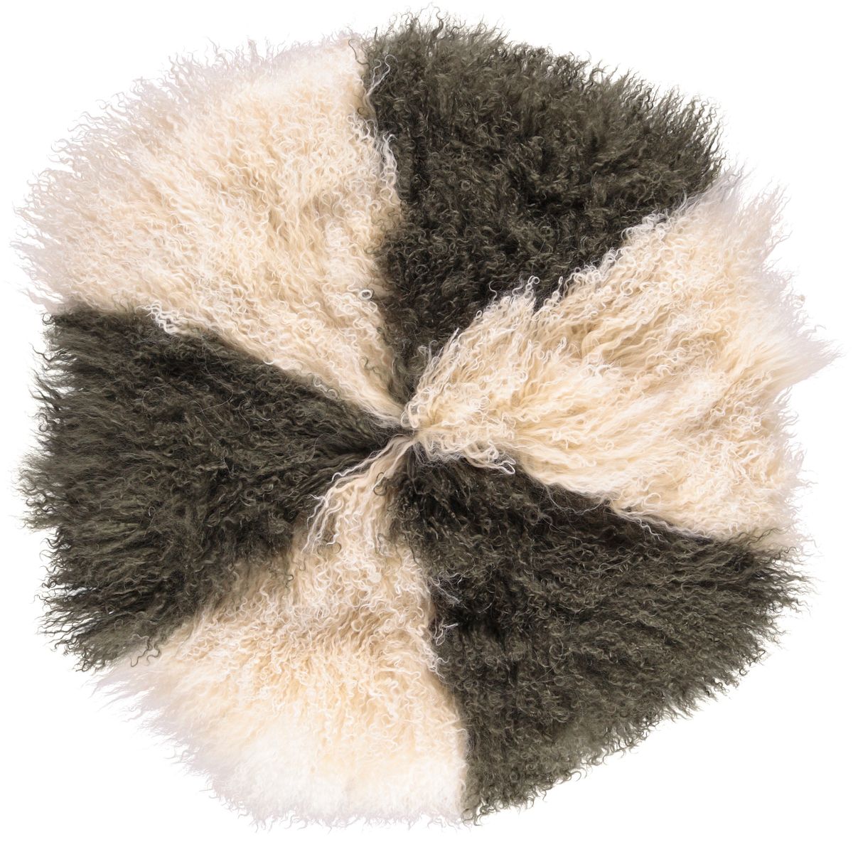 Lambskin cushion | Curly | Tibet | Ø45 cm, Ø62 cm & Ø38 cm