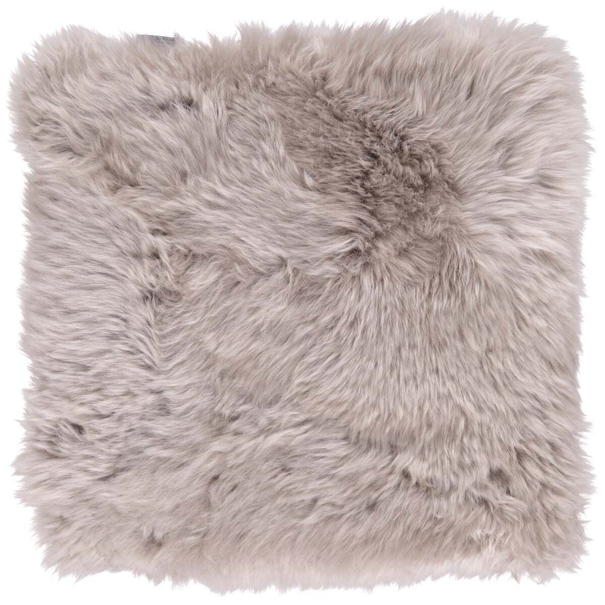 Seat cushion w/filling | Lambskin | Long Hair | New Zealand | 37x37 cm