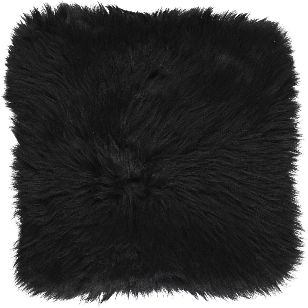 Seat cushion w/filling | Lambskin | Long Hair | New Zealand | 37x37 cm