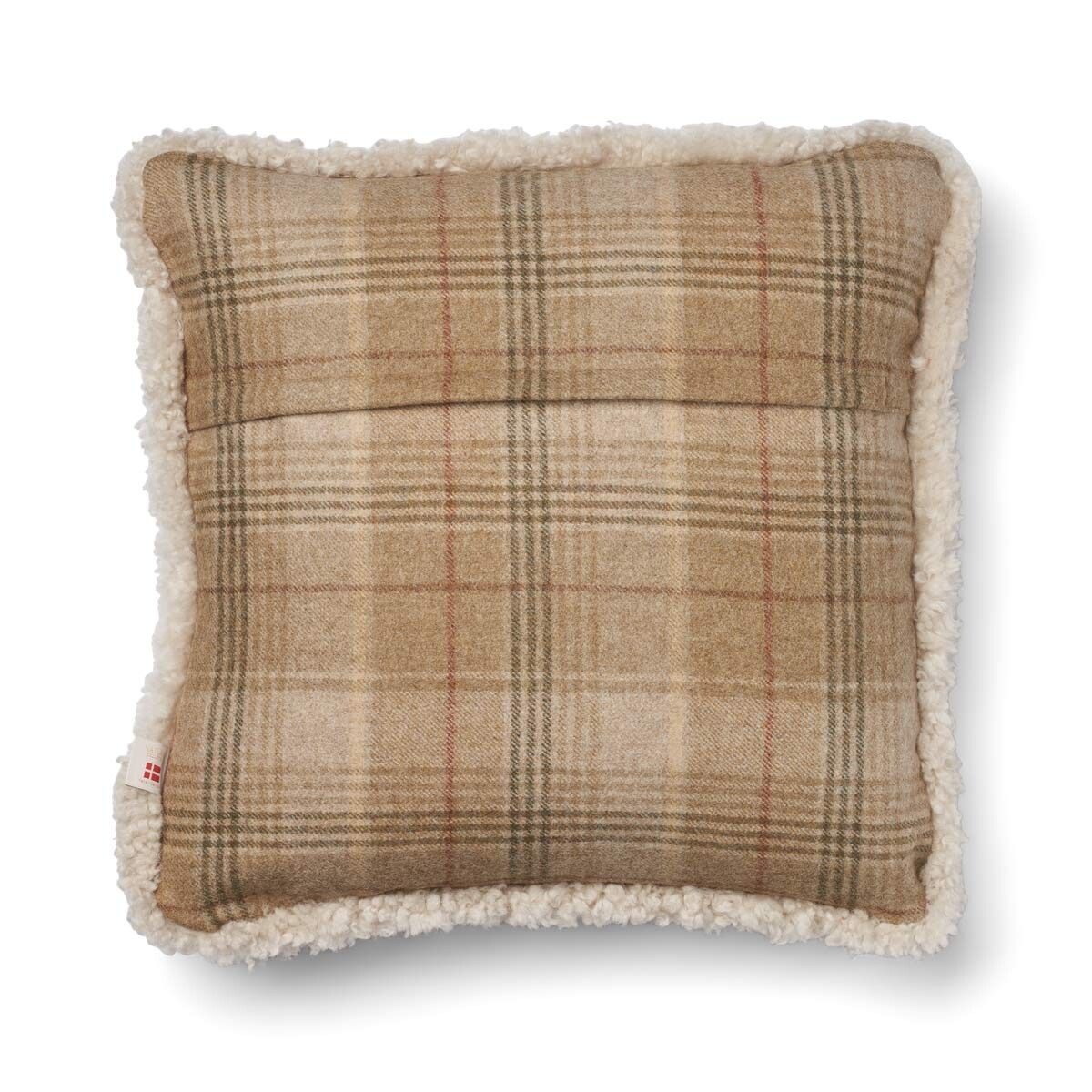 Checked Collection | Wool pillow | Short-haired | Double Sided | 52x52 cm