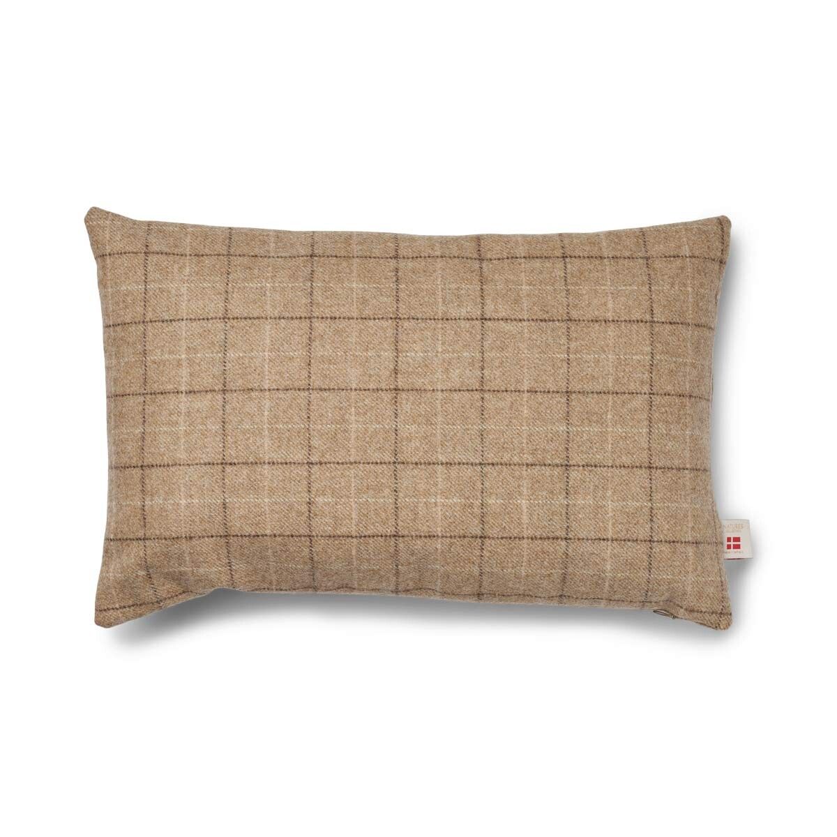 Checked Collection | Wool pillow | Double Sided | 34x52 cm