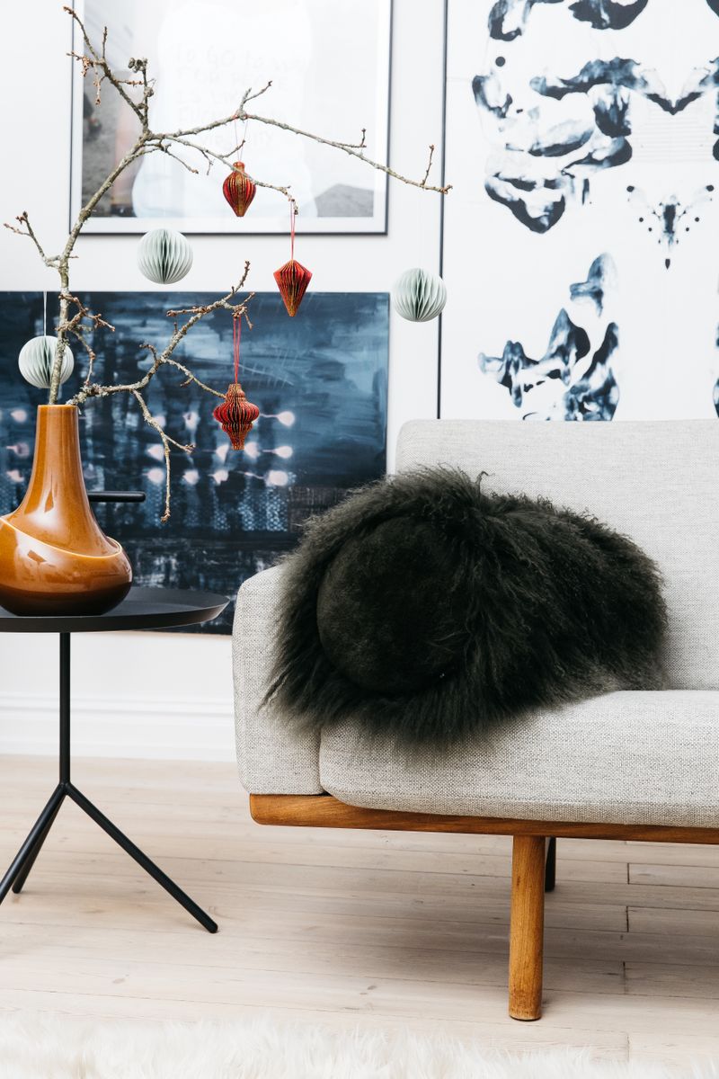 Bolster cushion | Curly | Tibet | Ø20xL52 cm