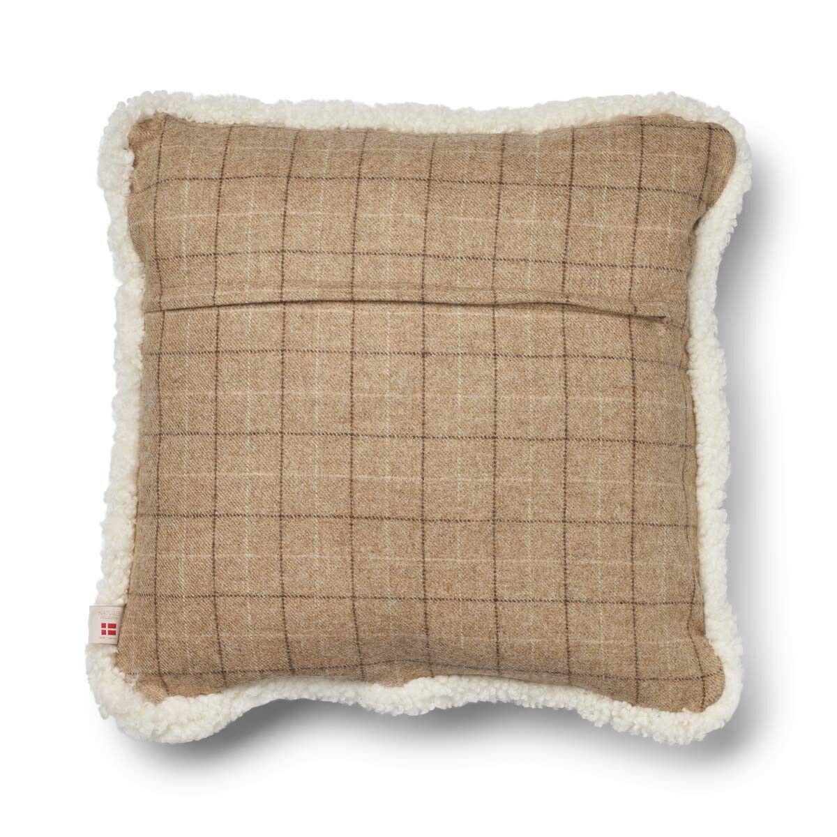 Checked Collection | Wool pillow | Short-haired | Double Sided | 52x52 cm