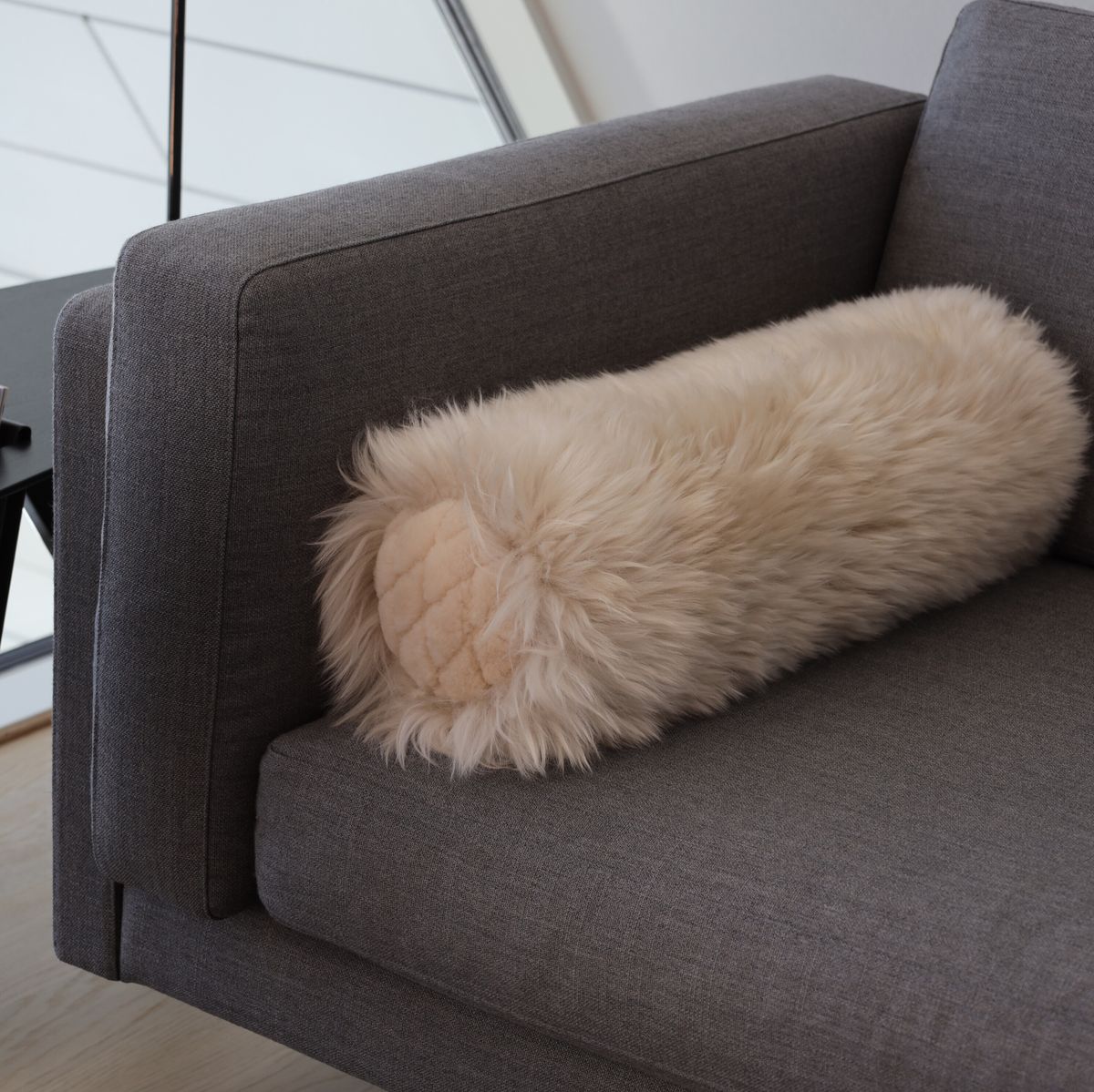 Bolster cushion | Long-haired, moccasin | New Zealand | D20xL52 cm