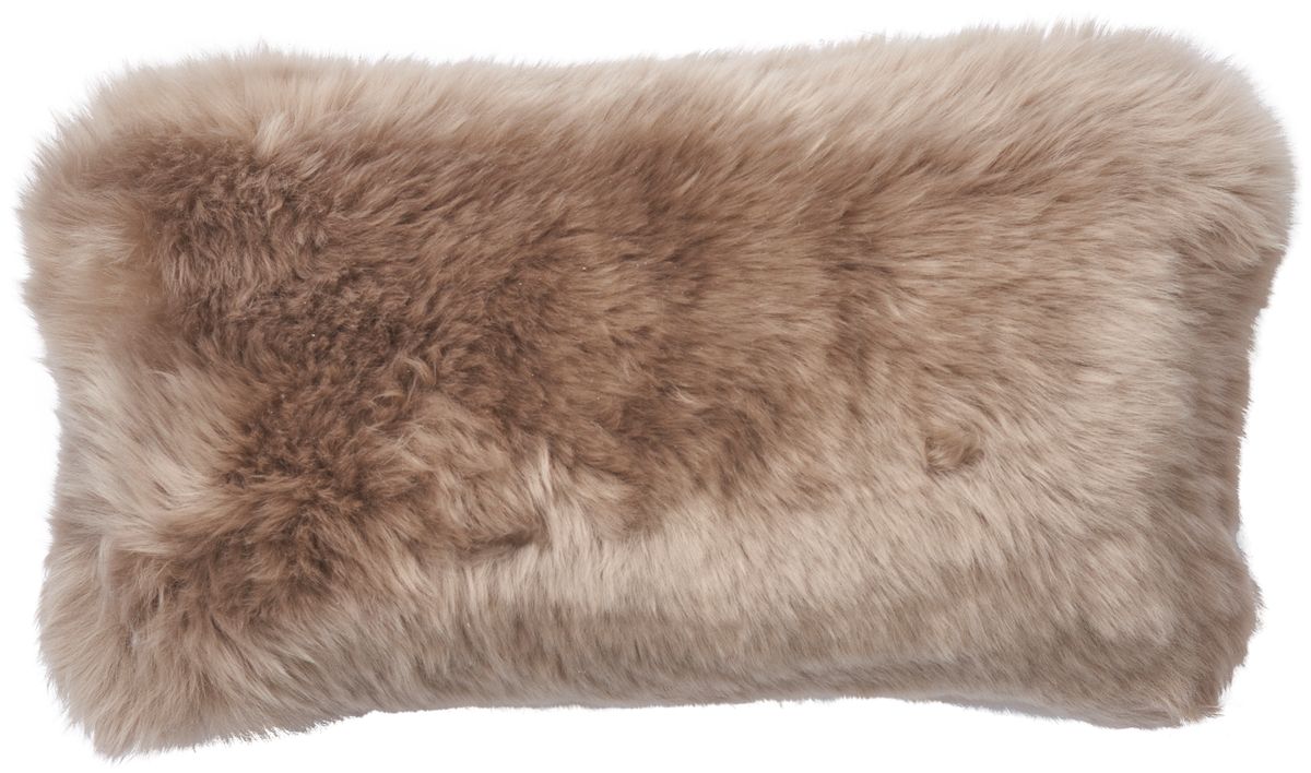 Lambskin cushion | Long-haired | New Zealand | Double Sided | 25x50 cm