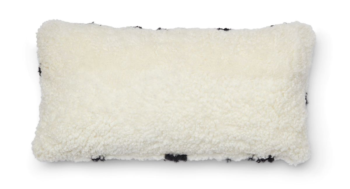 Zebra Lambskin Cushion | Short-haired | New Zealand | Double Sided | 30x60 cm