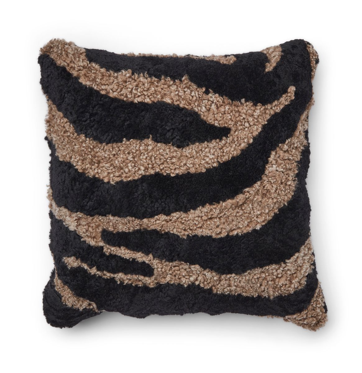 Zebra Lambskin Cushion | Short-haired | New Zealand | Double Sided | 60x60 cm