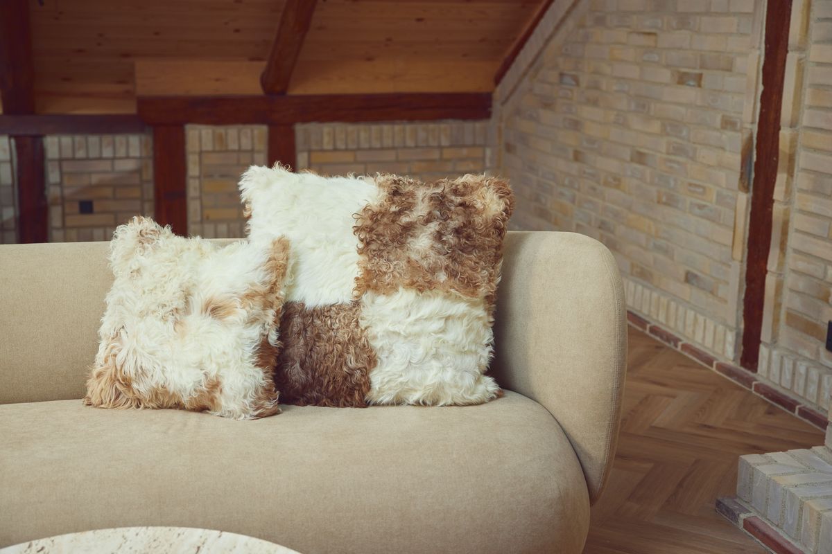 Chalet | Pillow | Lambskin | Tigrado | Double -sided | Short -haired