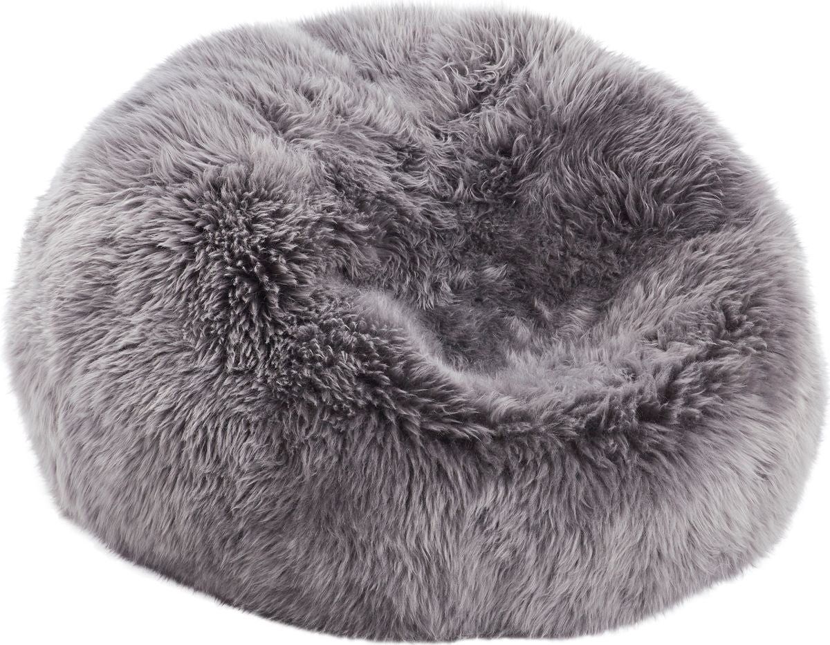 Round bean bag chair | Long-haired | New Zealand | 73x74 cm & 92x93 cm