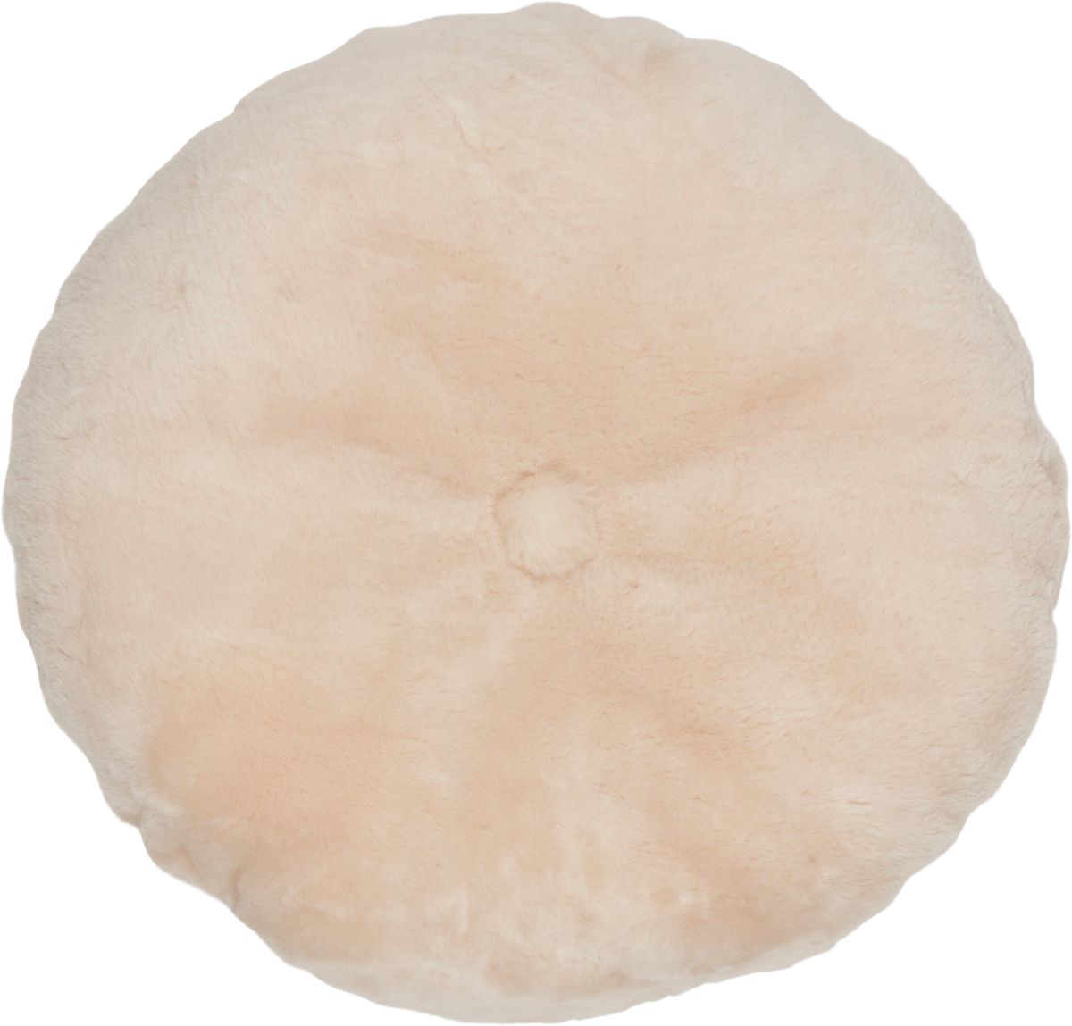 Lambskin cushion | Moccasin | Double Sided | Ø45 cm
