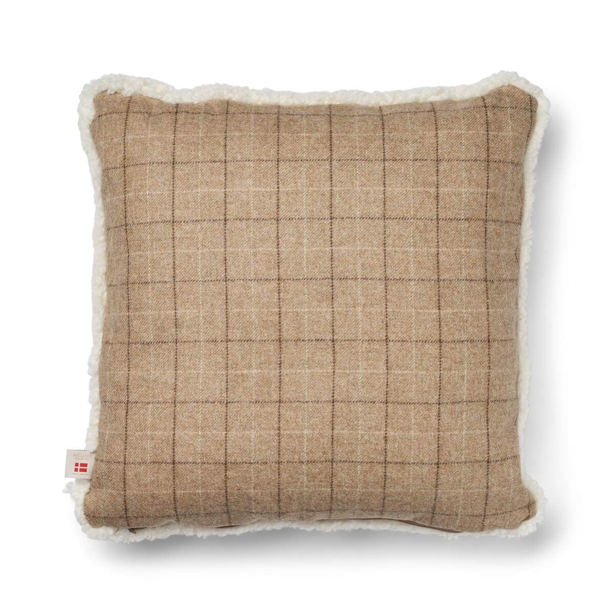 Checked Collection | Wool pillow | Short-haired | 52x52 cm