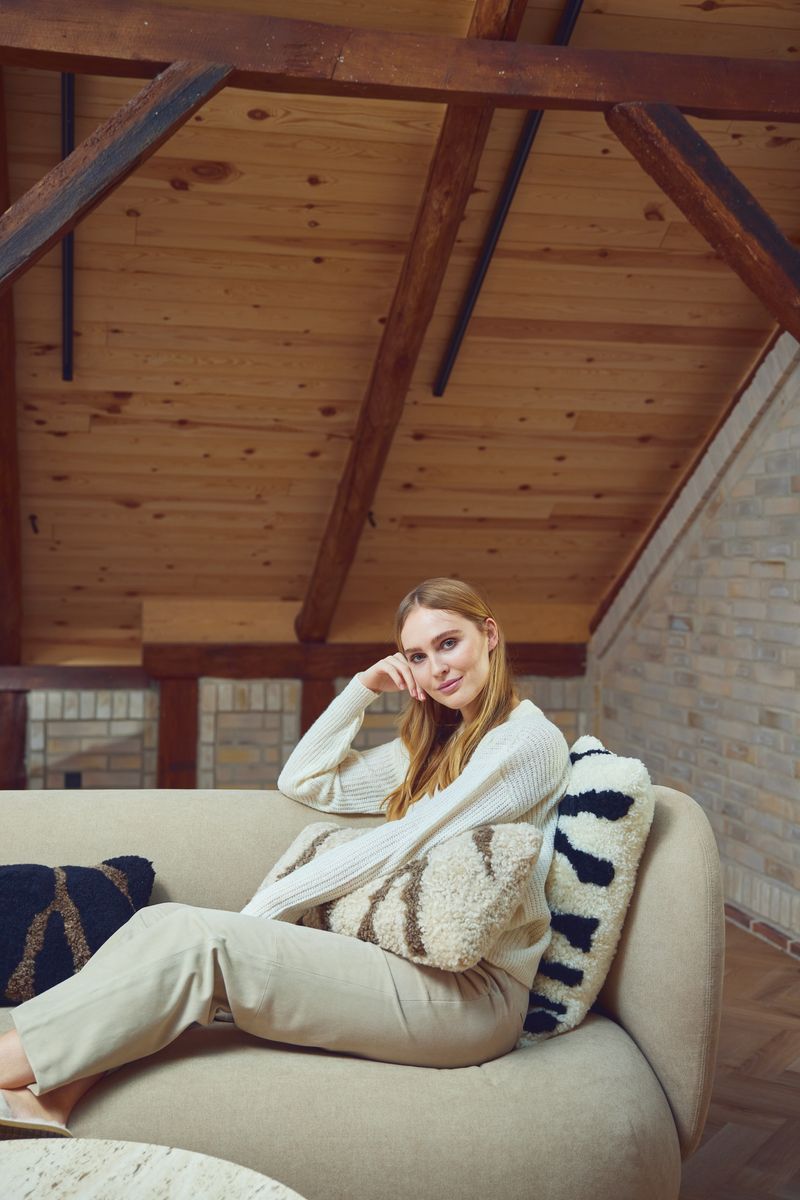 Zebra Lambskin Cushion | Short-haired | New Zealand | Double Sided | 30x60 cm