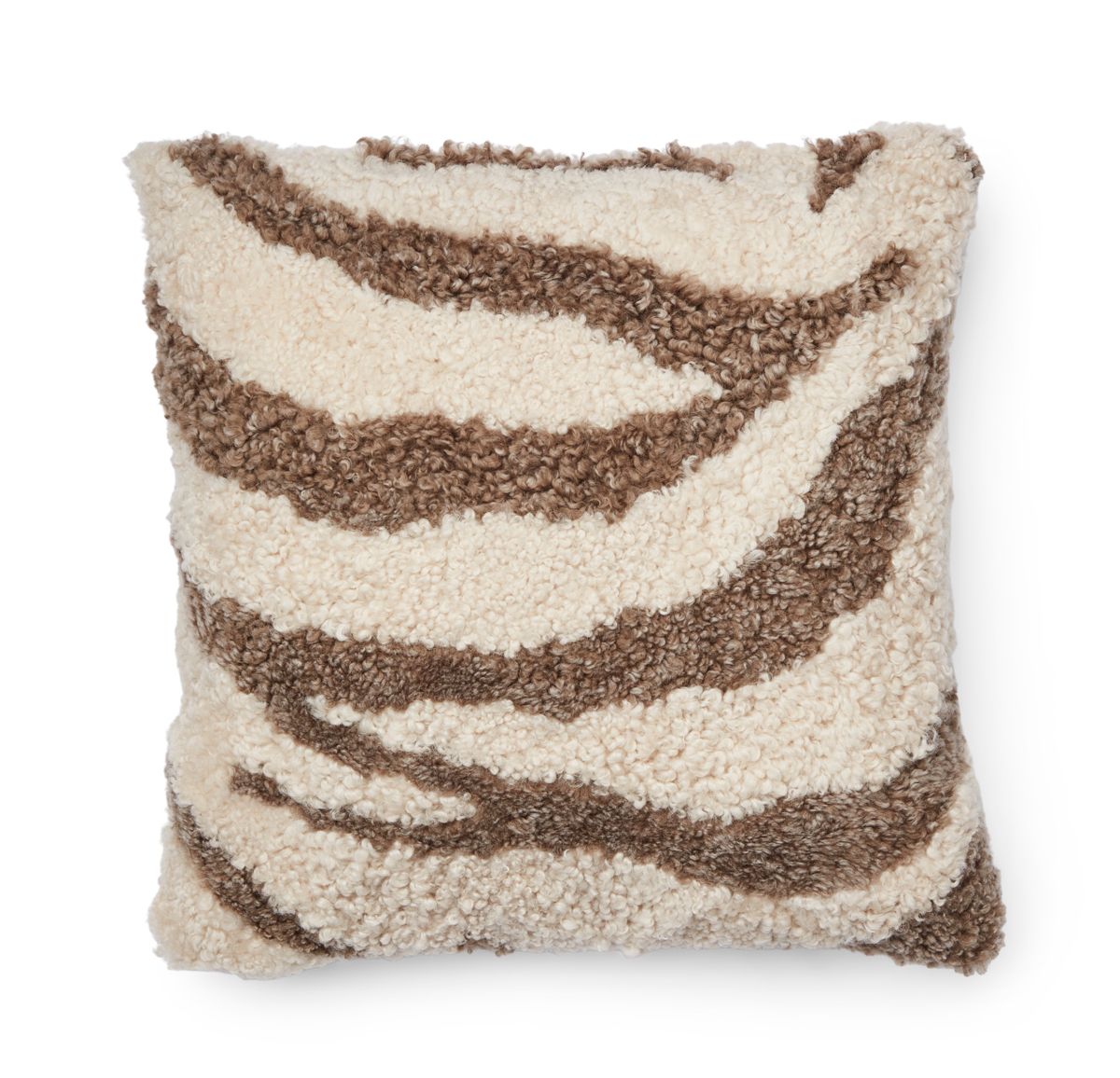 Zebra Lambskin Cushion | Short-haired | New Zealand | Double Sided | 60x60 cm