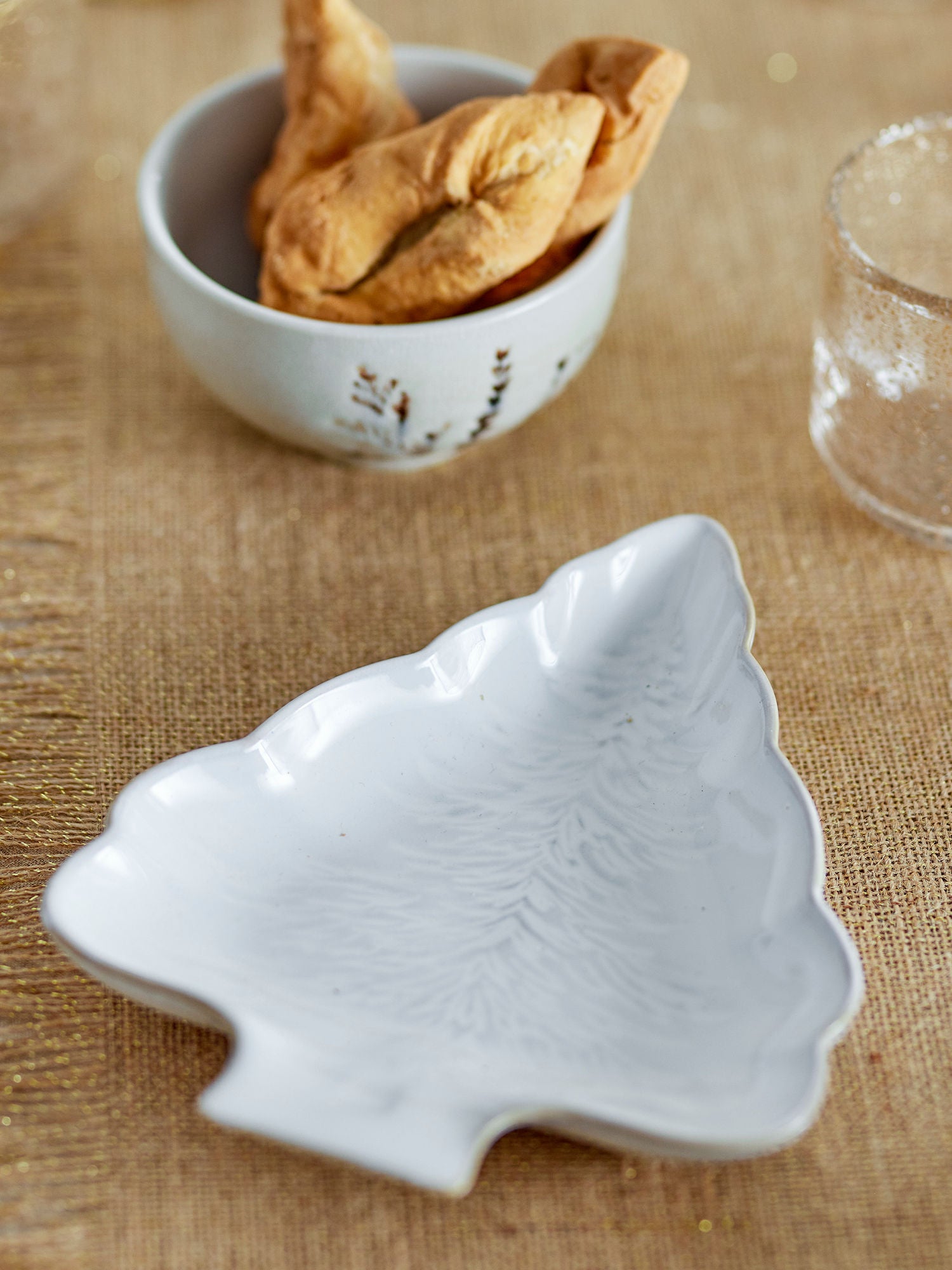 Bloomingville Winter serving dish, nature, stoneware