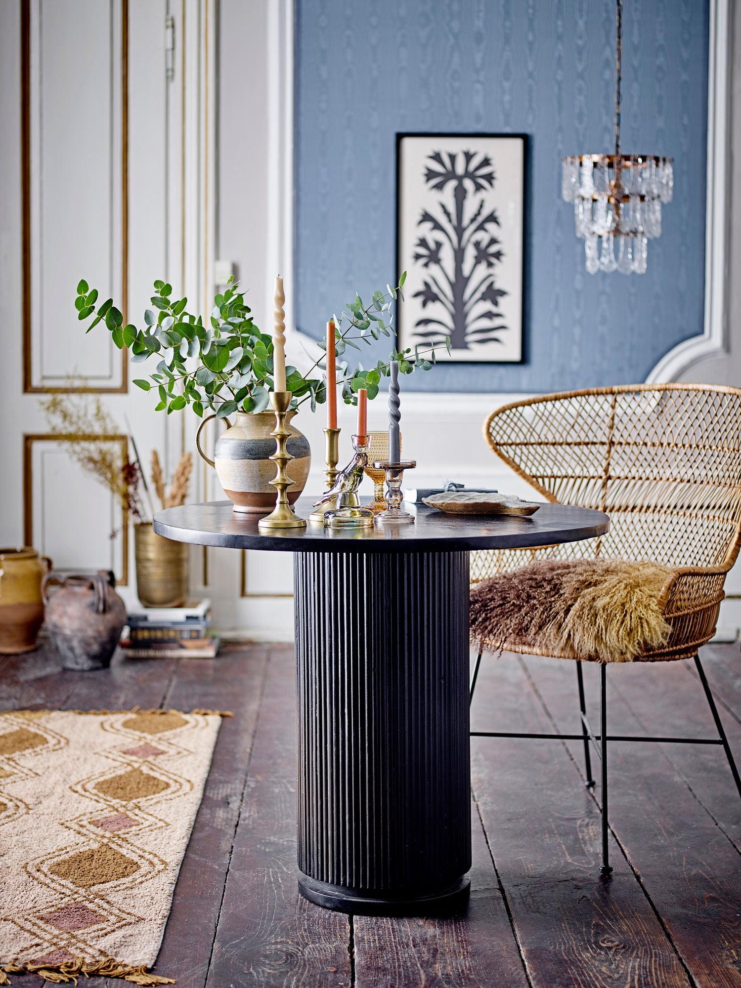 Bloomingville Porto Dining Table, Black, FSC 100%® Mango