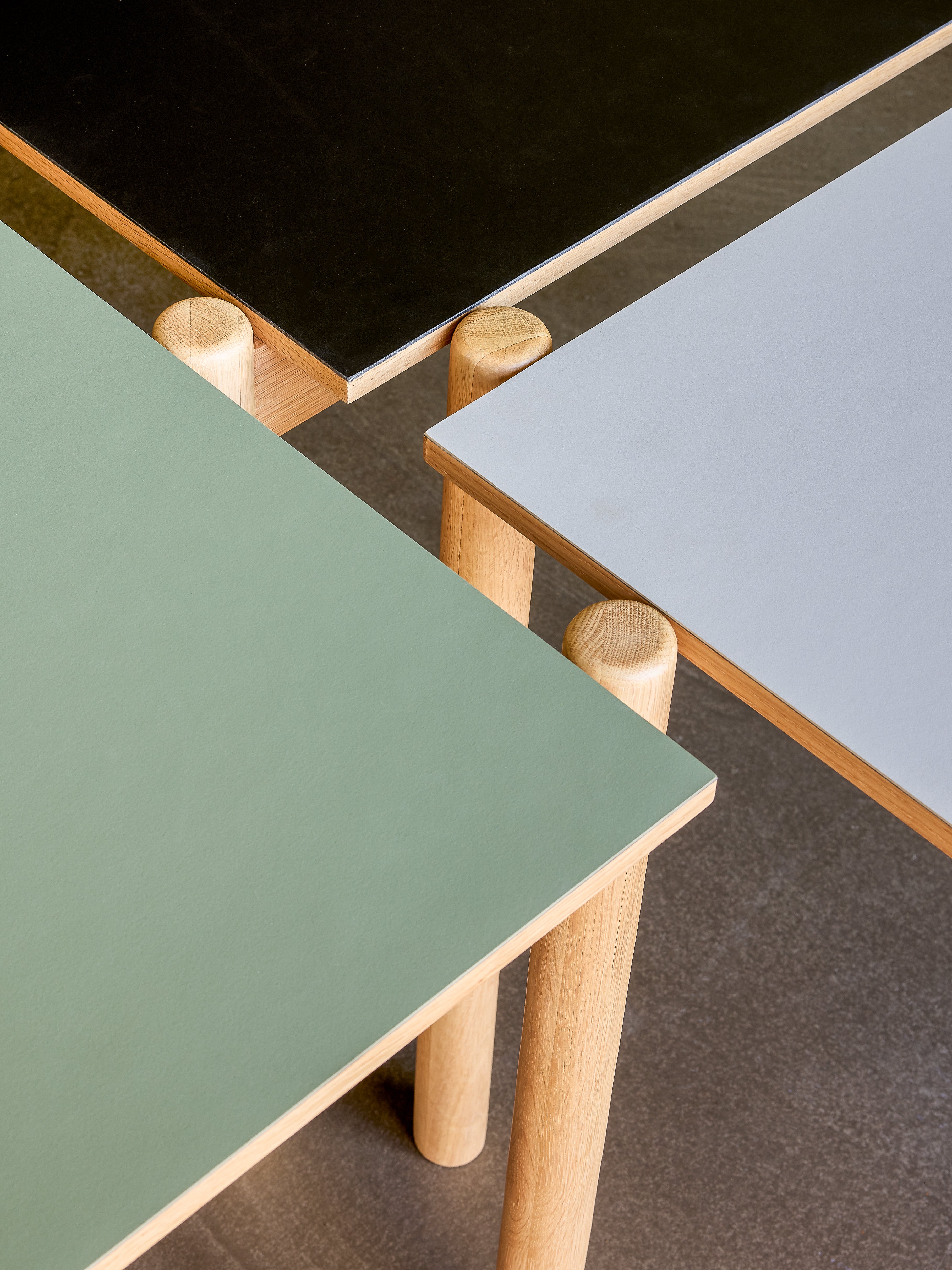 Oblique Dining Table Rectangular Gray - 190x107xh75cm