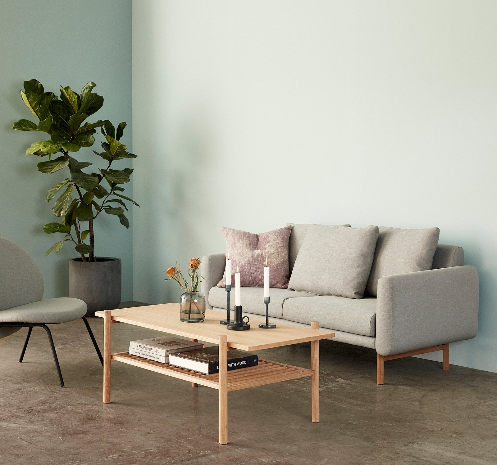 Acorn Coffee Table Square Natural - 120x57xh46cm