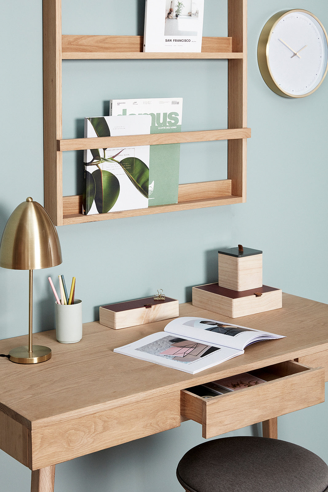 Display Wall Shelf Large Natural - 70x9xh92cm
