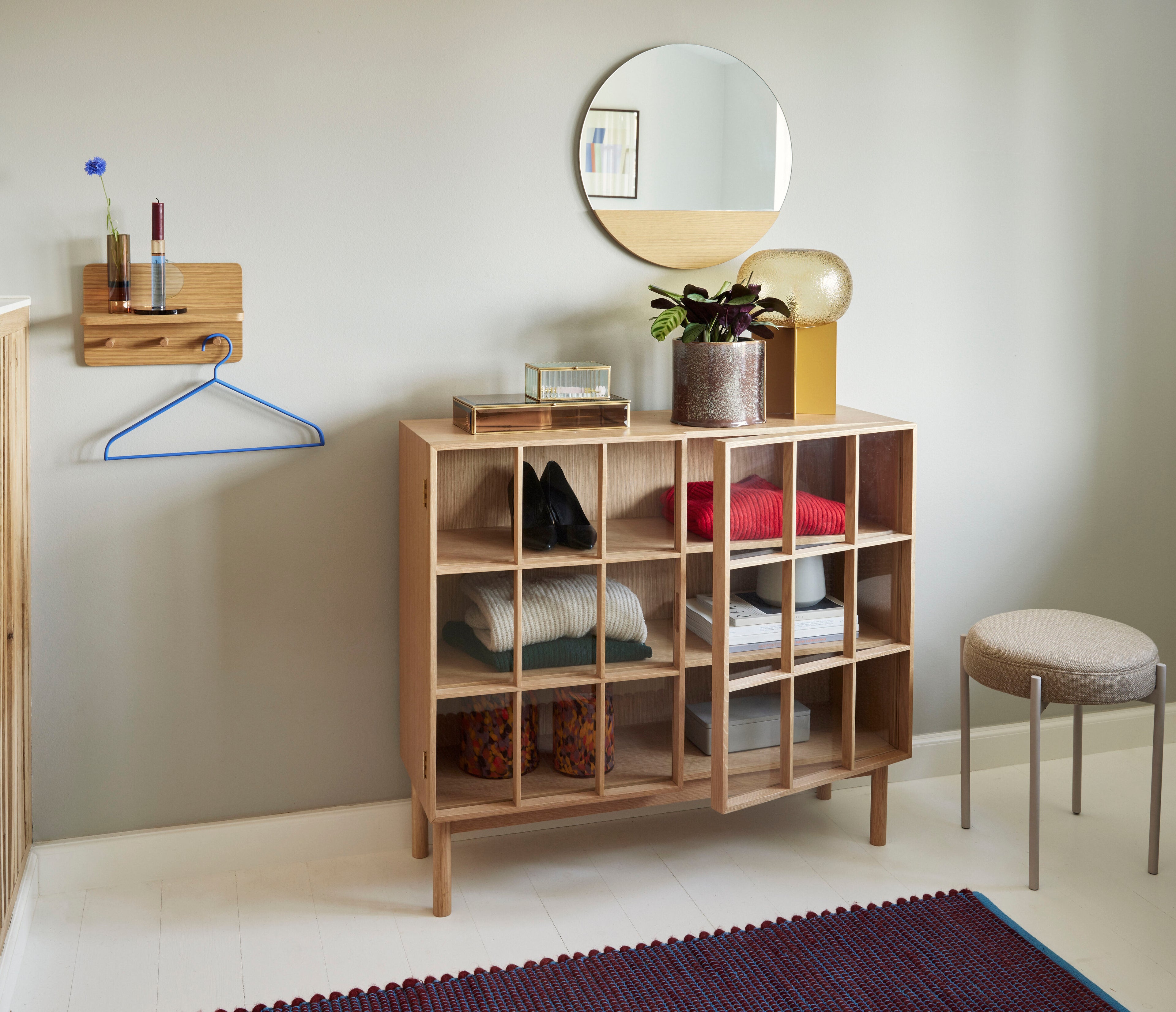 Crescent Wall Mirror Round Nature - ø50cm