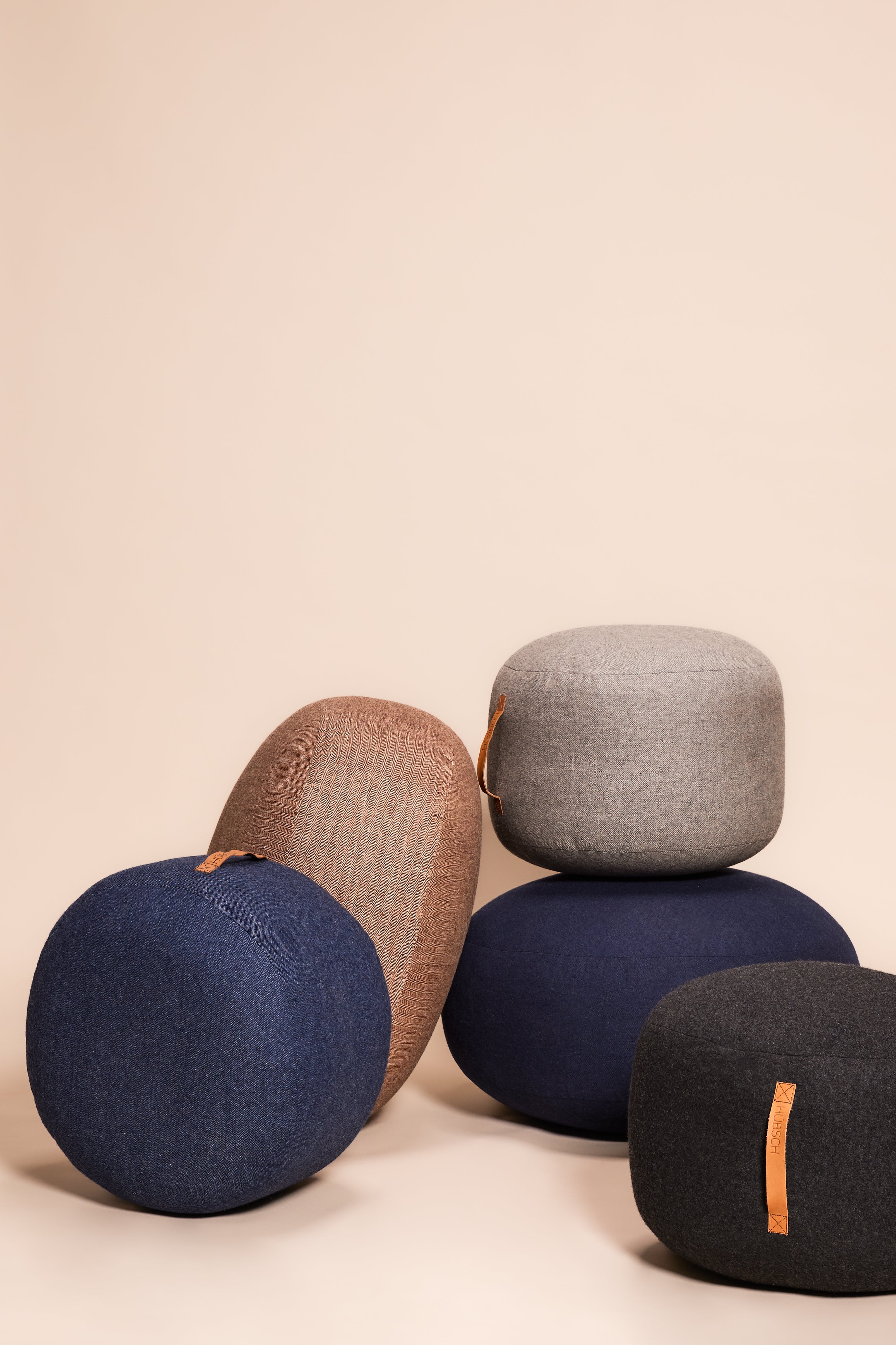 Mochi Pouf Ø50 Gray - Ø50xh35cm