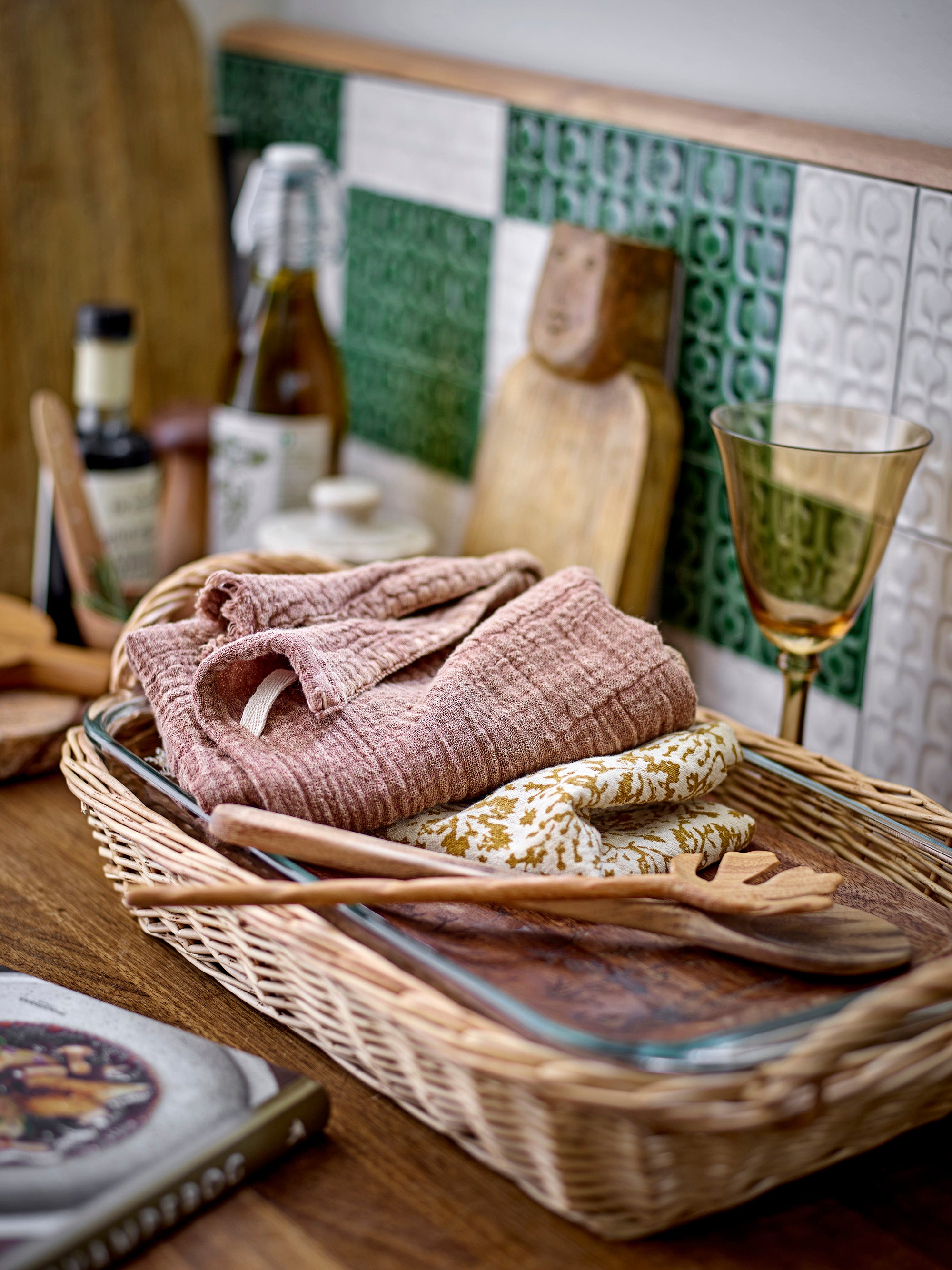 Viaja wine glasses, brown, glass