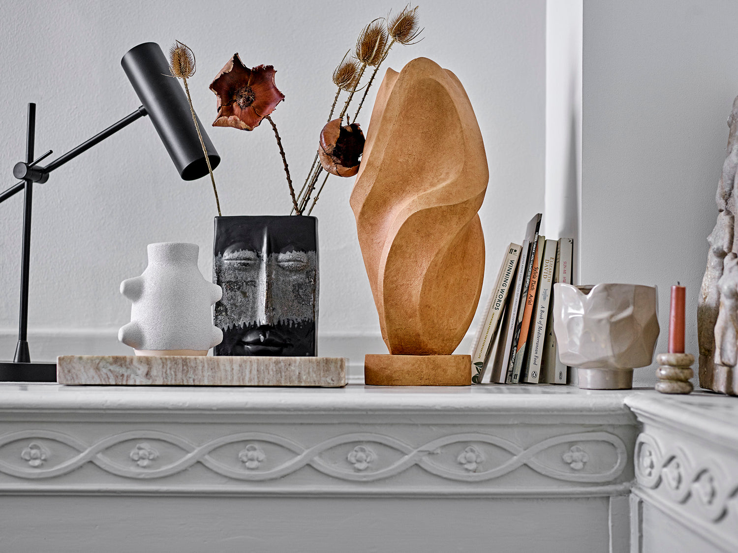 Birka Vase, Hvid, Keramik - BLOOMINGVILLE - DesignGaragen.dk