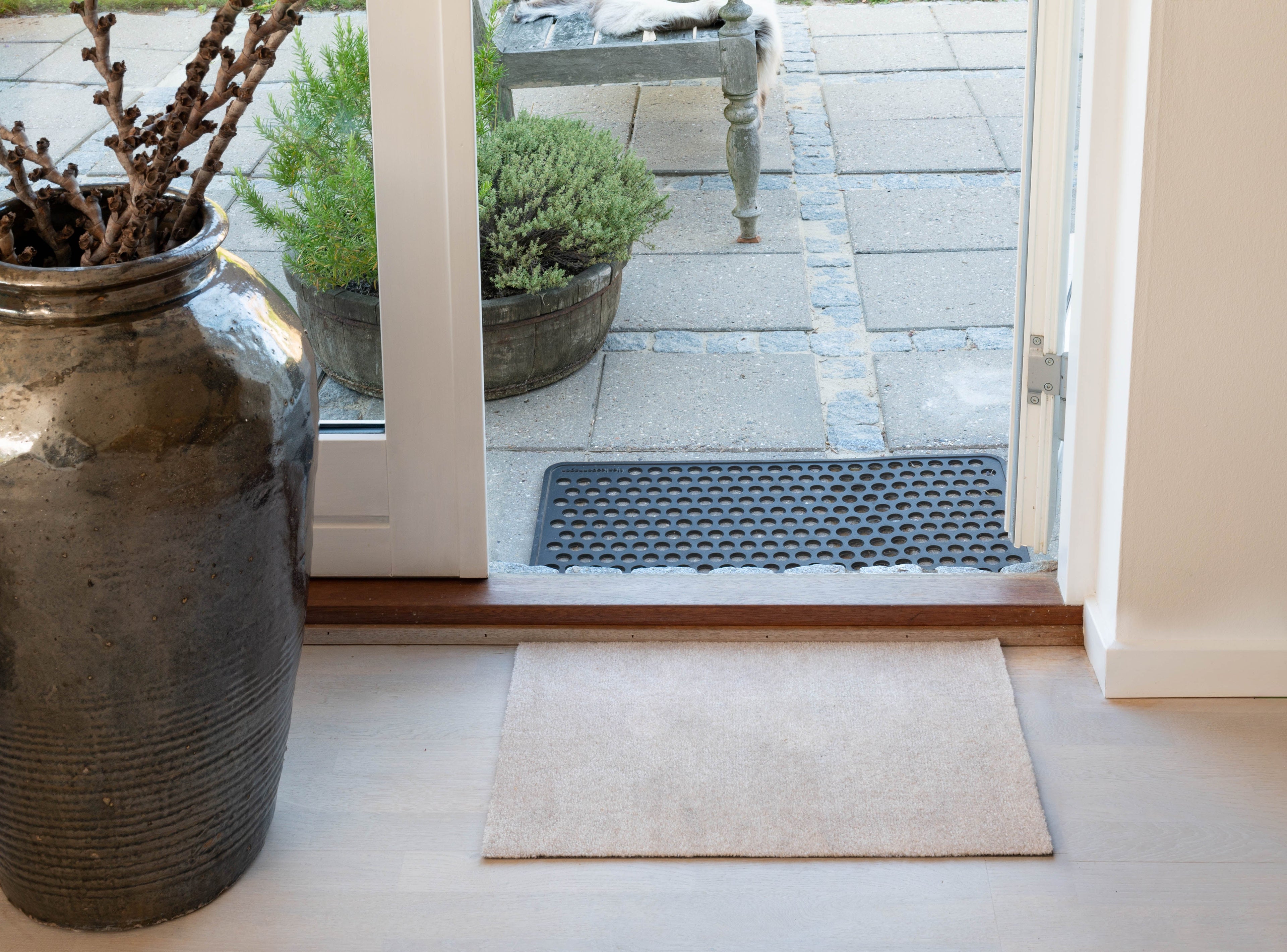 GULVMÅTTE 40 x 60 cm - UNI COLOR/IVORY - Tica Copenhagen - DesignGaragen.dk