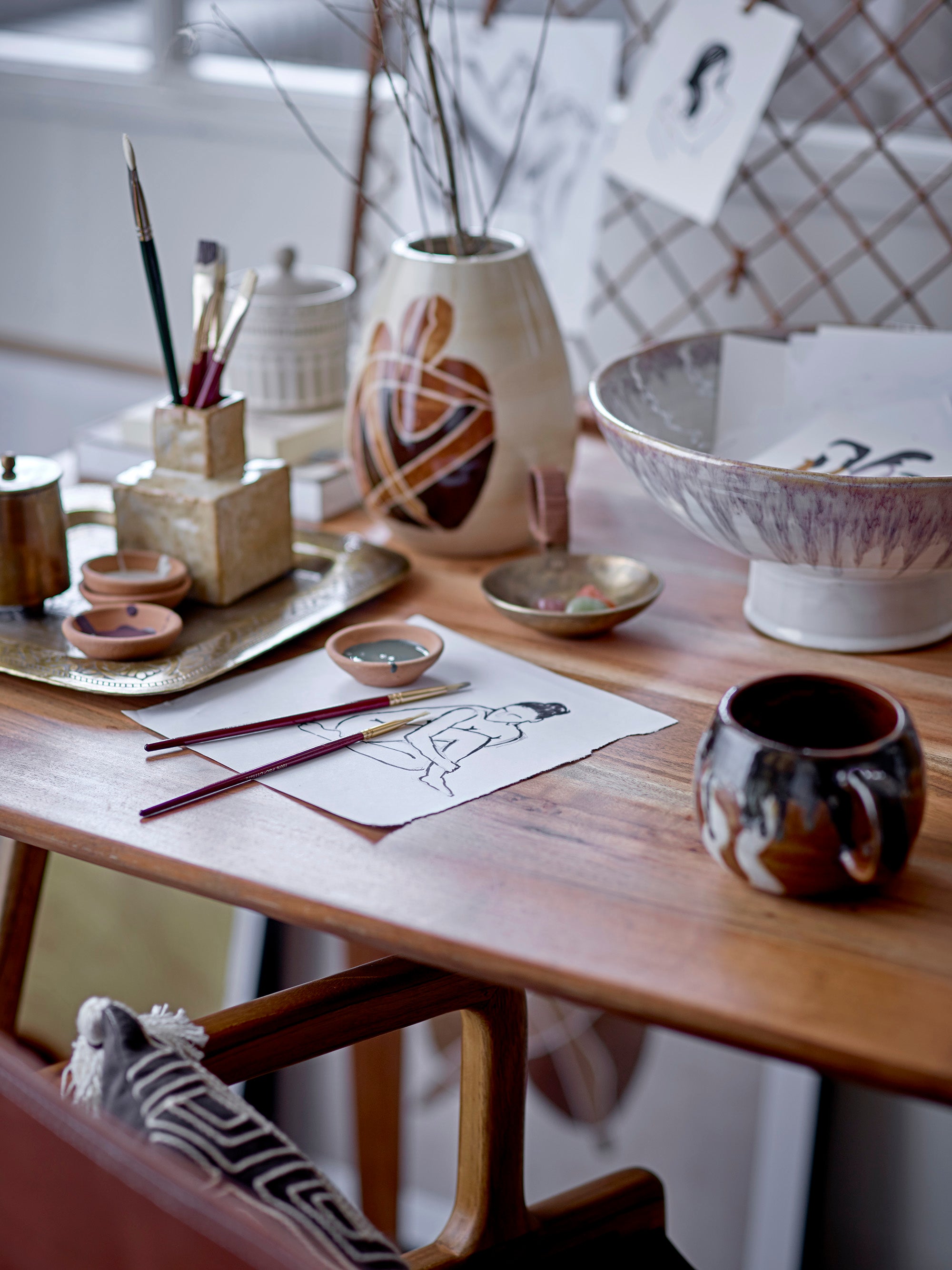 Senna Krus, Brun, Stentøj - BLOOMINGVILLE - DesignGaragen.dk