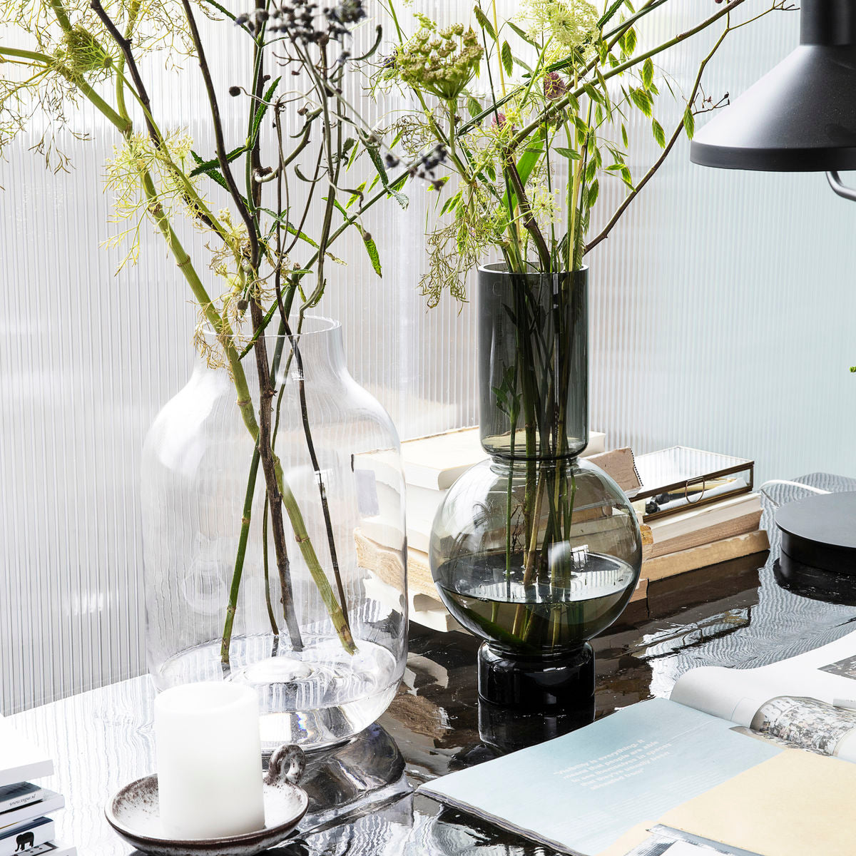 House Doctor - Vase, Bubble, Grå - h: 35 cm, dia: 17.5 cm - House Doctor - DesignGaragen.dk