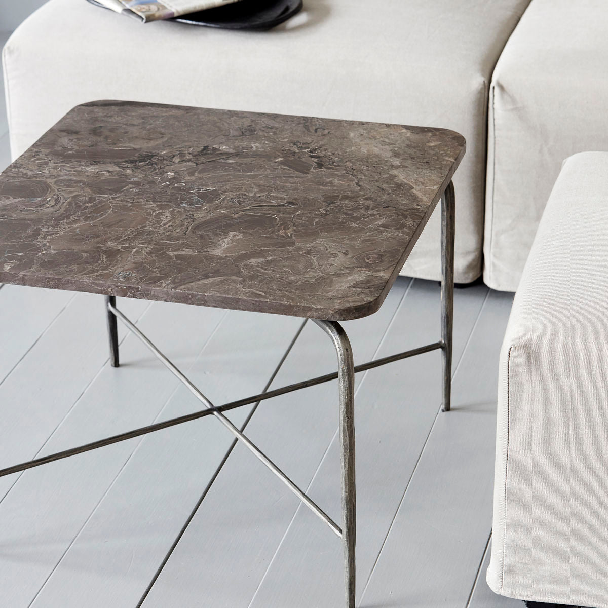 House Doctor-Coffee table, Square, Brown-l: 60 cm, w: 60 cm, h: 45 cm