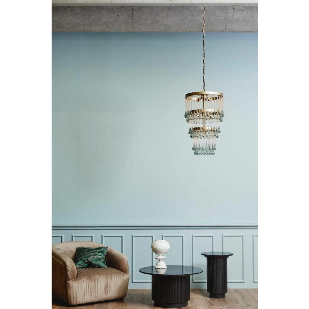 Nordal ERIE rundt spisebord i træ og marmor - ø140 cm - sort - Nordal - DesignGaragen.dk