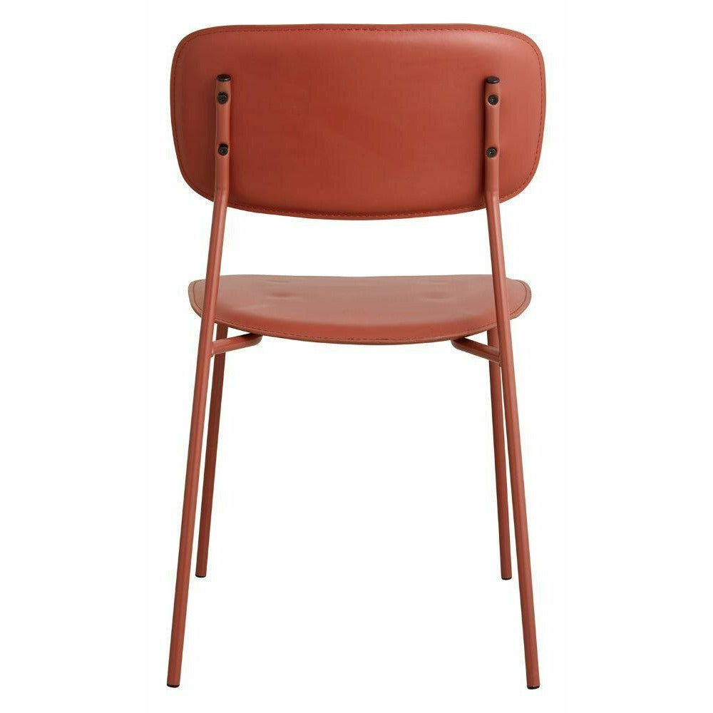 ESA dining chair - rust red
