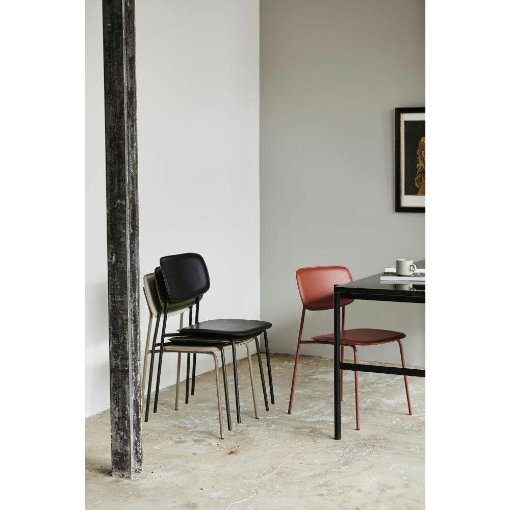 ESA dining chair - rust red
