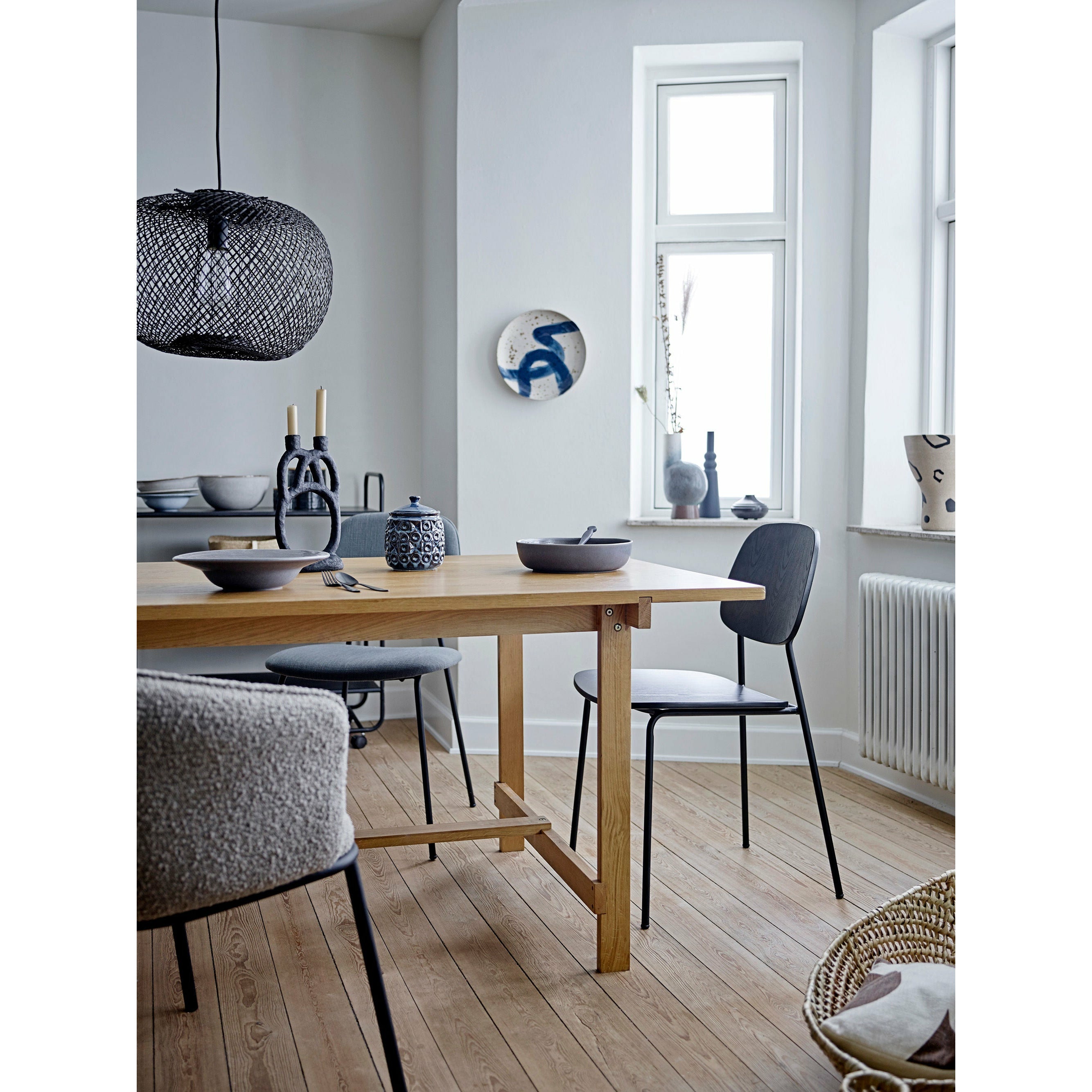 Bloomingville Monza Spisestol, Sort, Krydsfiner - Bloomingville - DesignGaragen.dk