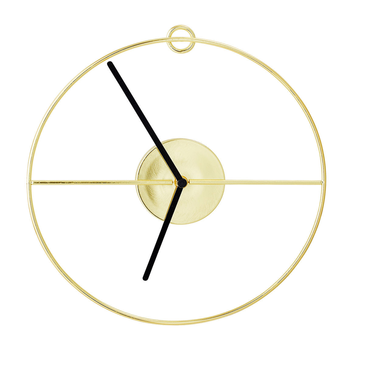 Bloomingville Selin wall clock, gold, metal