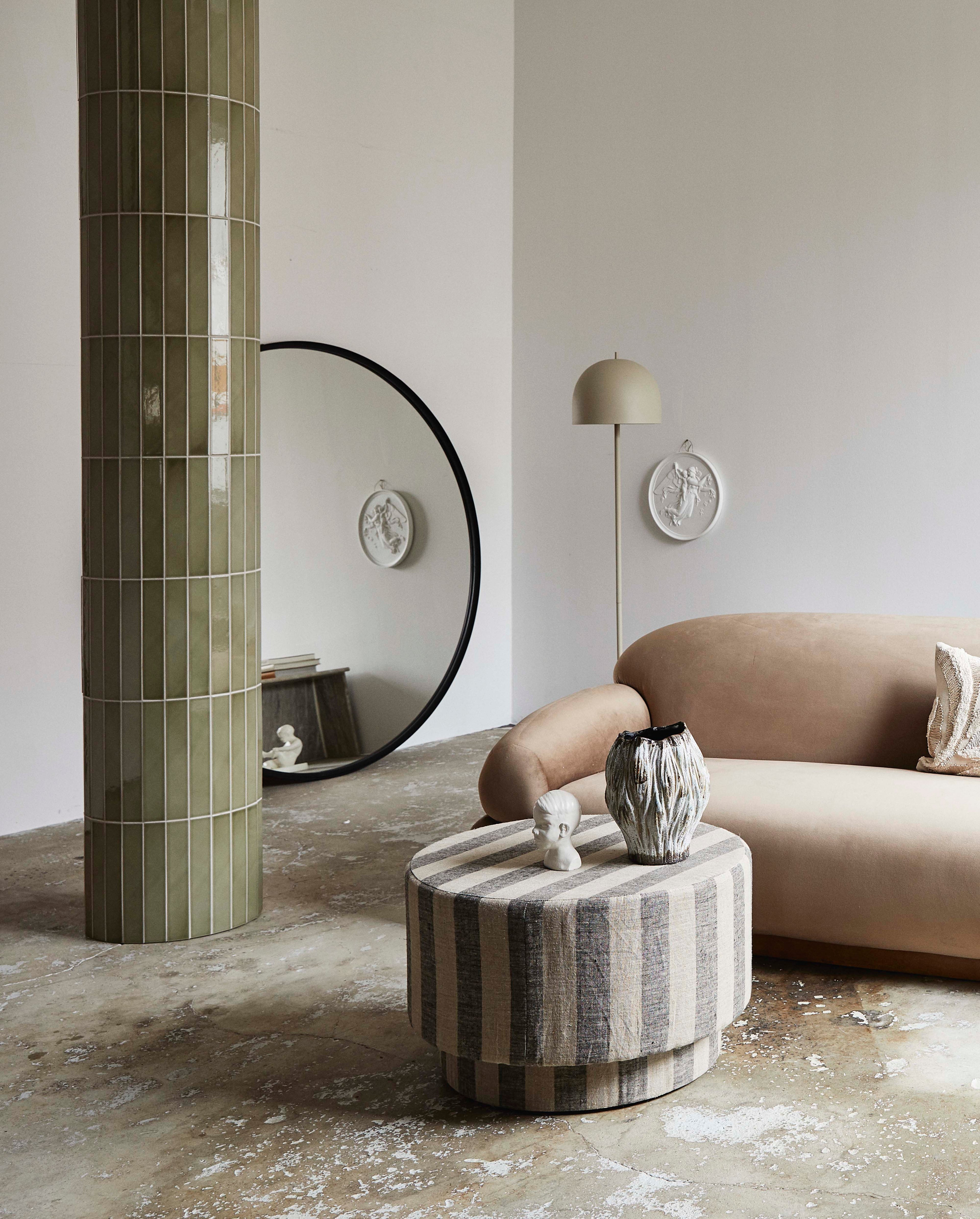 LADOGA pouf - beige/grey