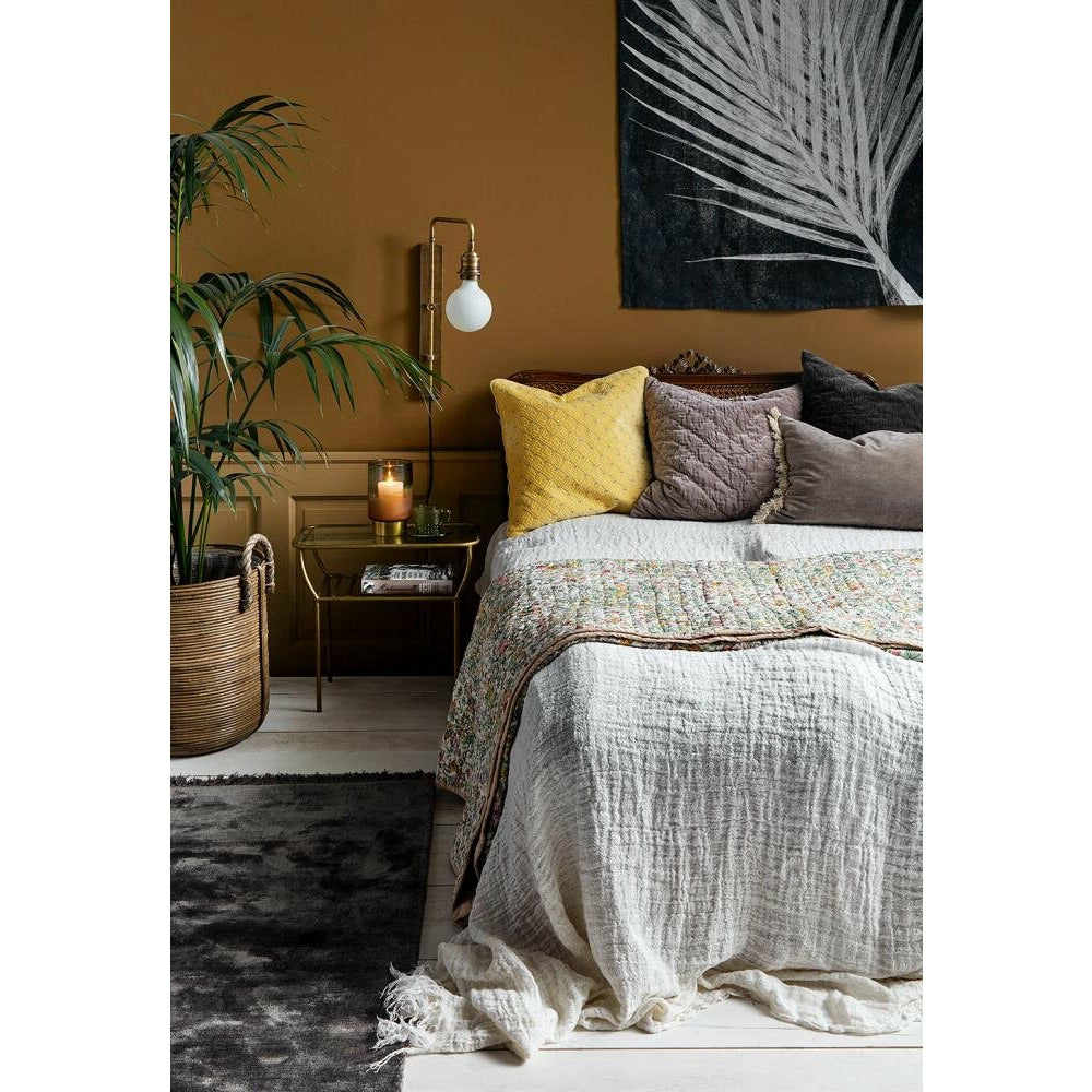 Noble carpet with fringes - 160x240 - hot gray