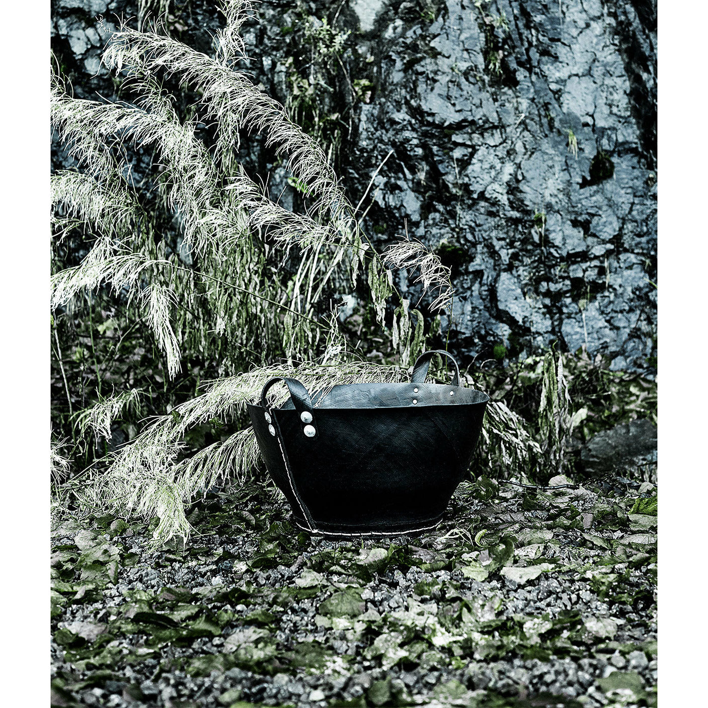 Kurv Dacarr by Muubs - Sort - Recycled bildæk - H: 29 Ø: 40 cm - Muubs - DesignGaragen.dk