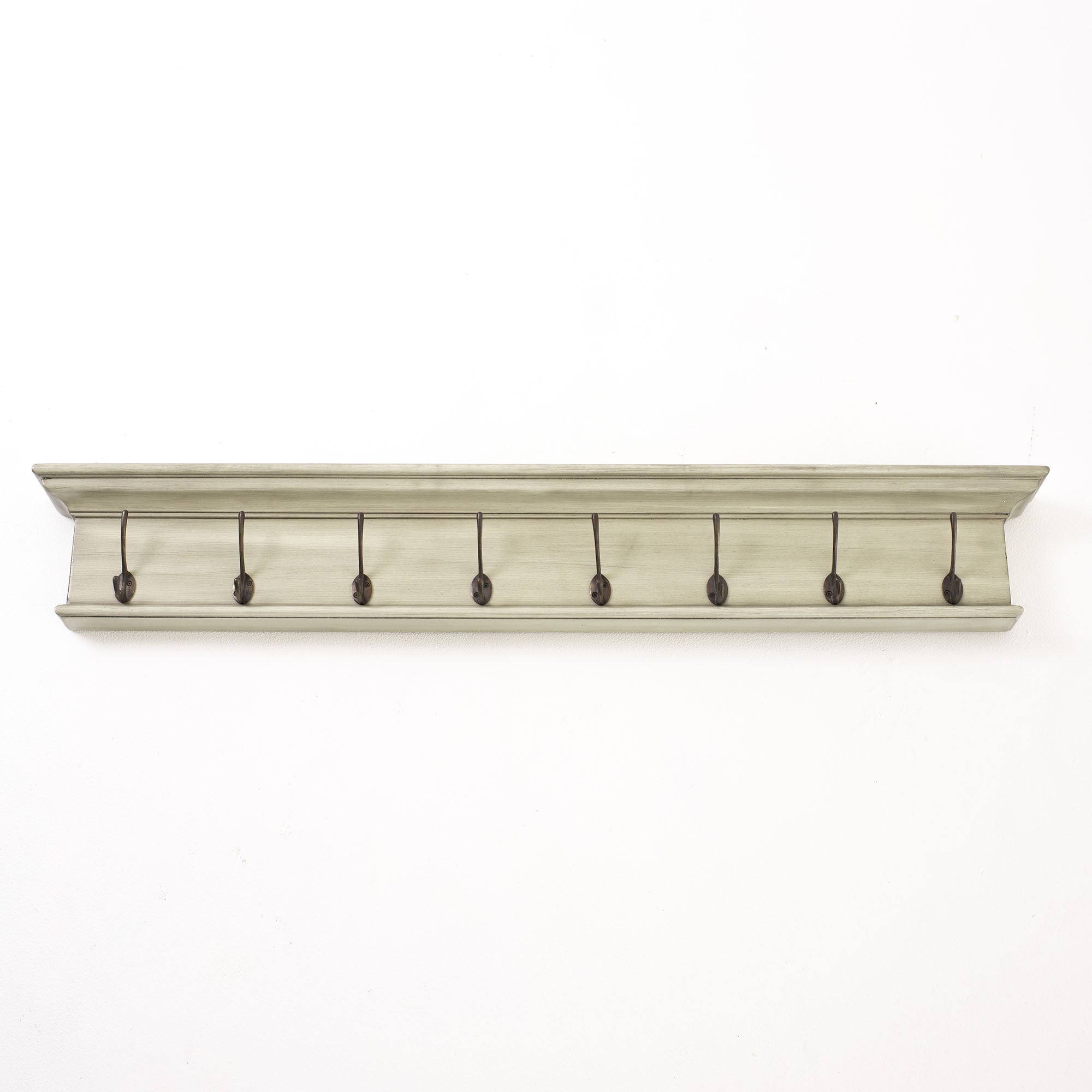 Halifax Knagerække Farve 8 Kroge Hvid Rustik - NovaSolo - DesignGaragen.dk