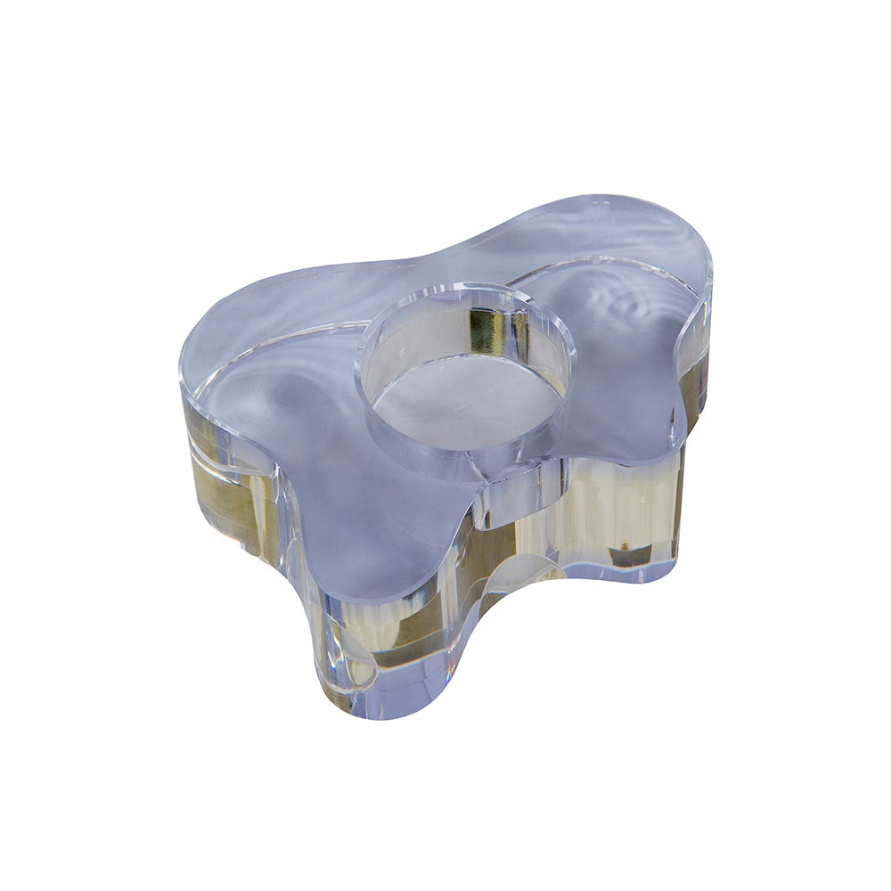 CLOUD krystal lysestage - Lilla/klar - MOUD HOME - DesignGaragen.dk